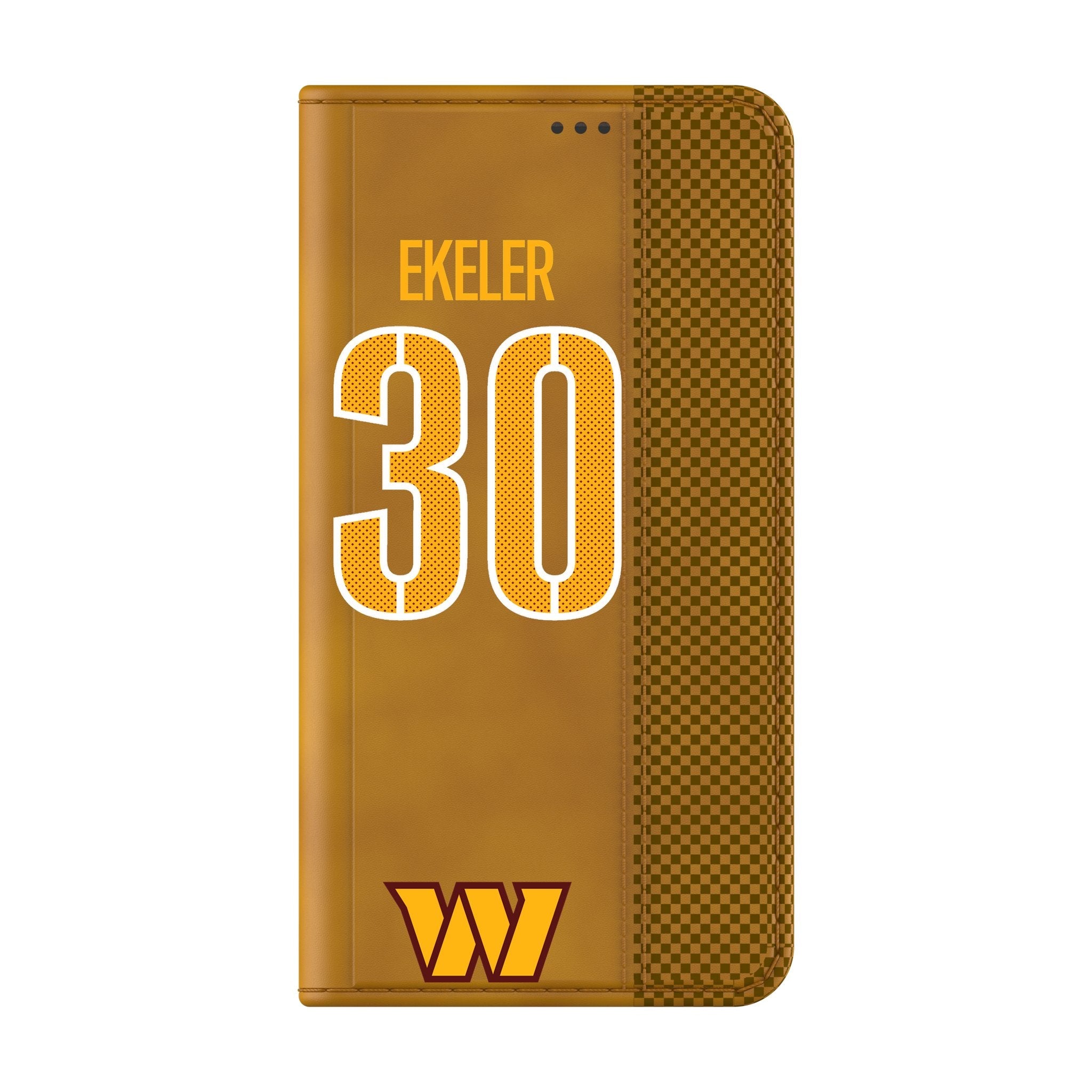 Austin Ekeler Washington Commanders 30 Game Tactic Folio Phone Case for Samsung Galaxy - Sports Gifts, Sports Memorabilia, Sports Collectibles, Fan Shop