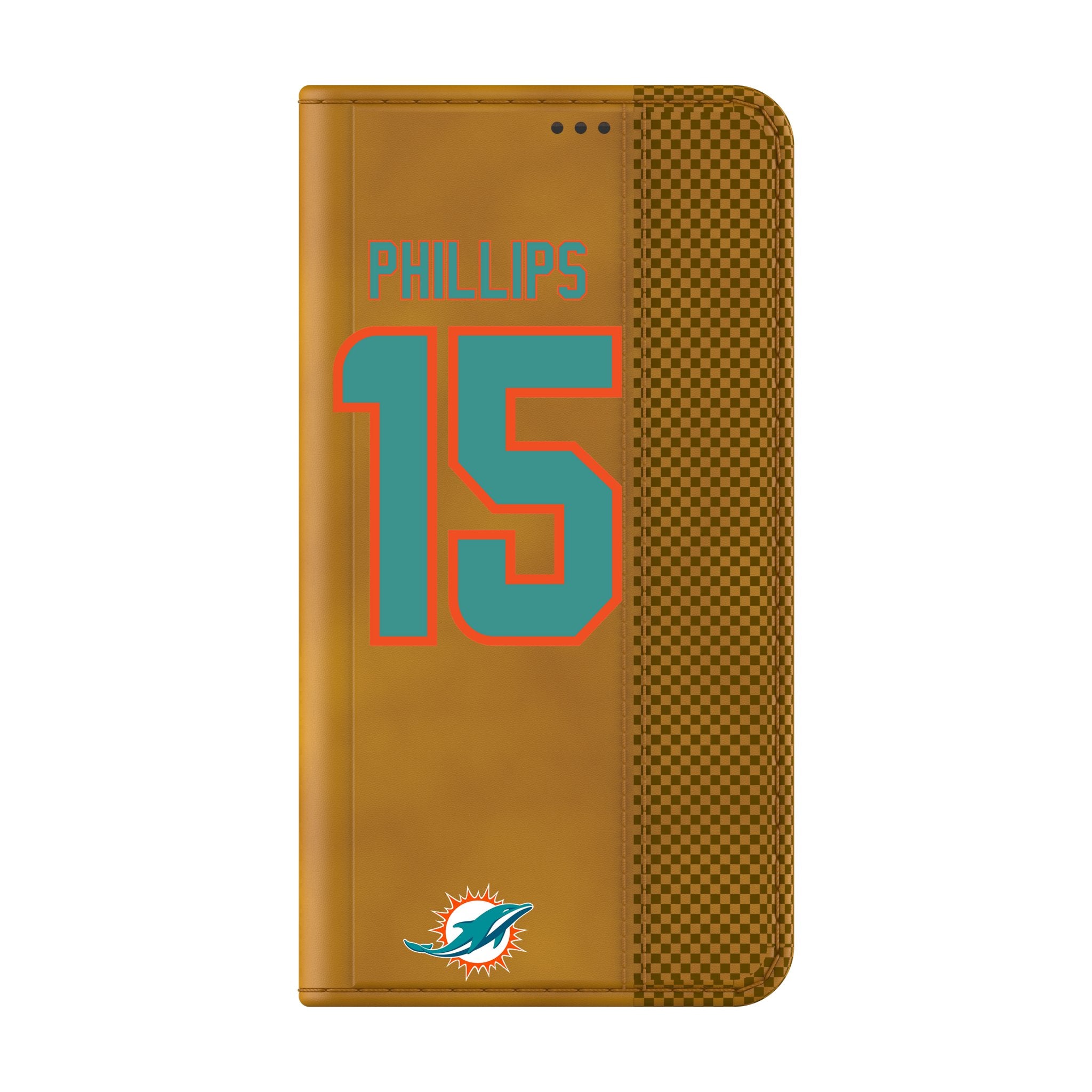 Jaelan Phillips Miami Dolphins 15 Game Tactic Folio Phone Case for Samsung Galaxy - Sports Gifts, Sports Memorabilia, Sports Collectibles, Fan Shop