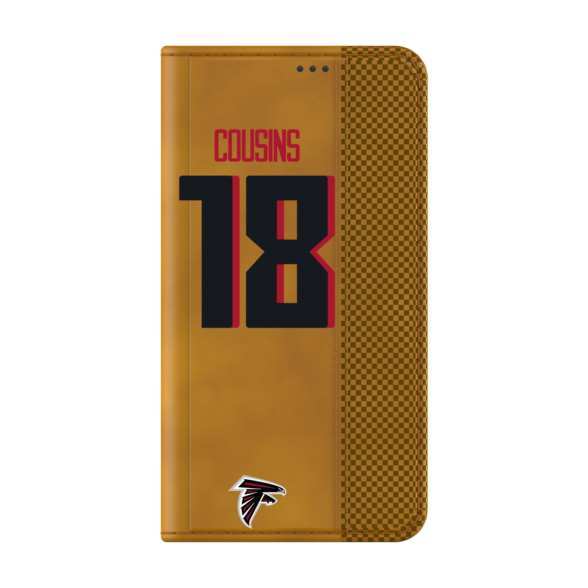 Kirk Cousins Atlanta Falcons 18 Game Tactic Folio Phone Case for Samsung Galaxy - Sports Gifts, Sports Memorabilia, Sports Collectibles, Fan Shop