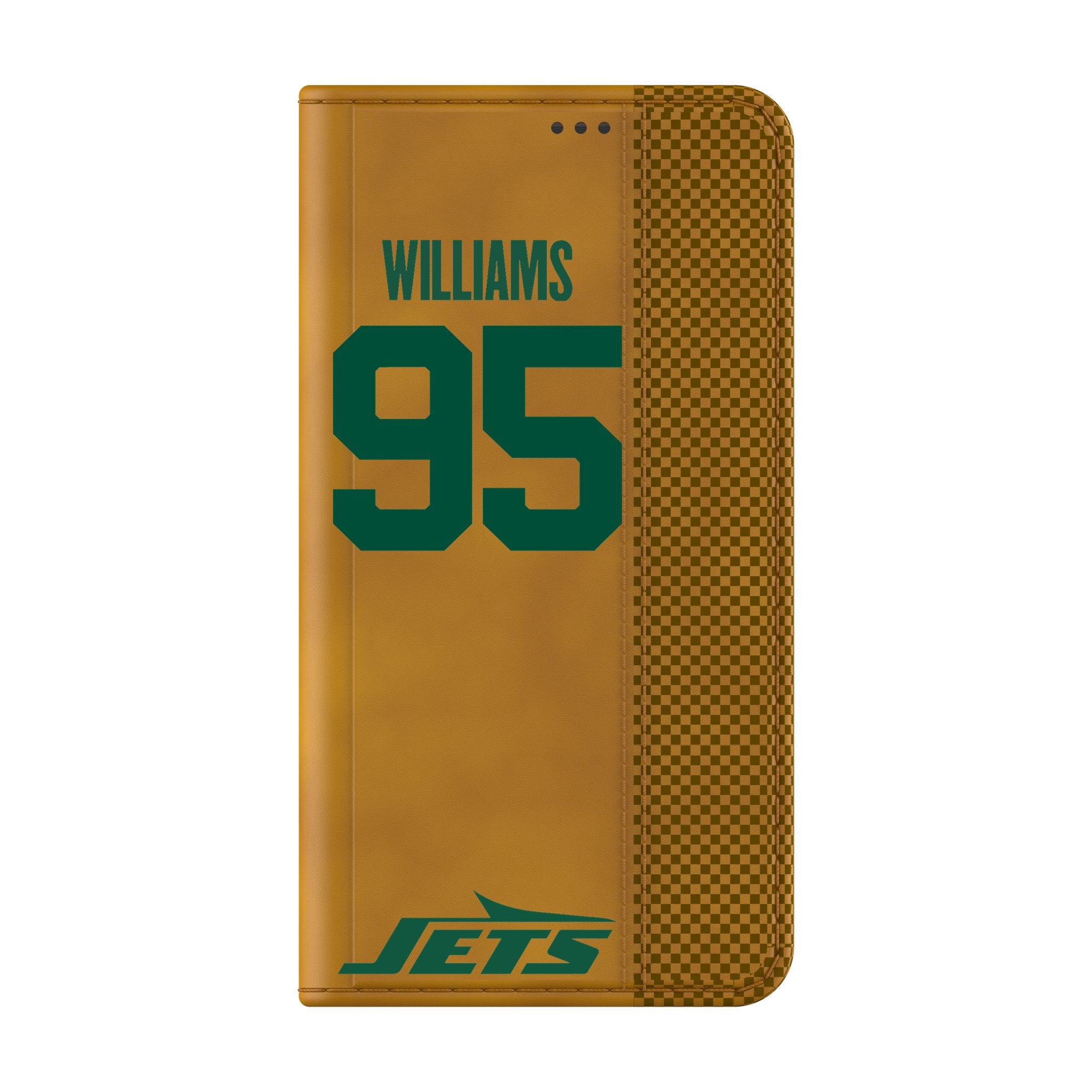 Quinnen Williams New York Jets 95 Game Tactic Folio Phone Case for Samsung Galaxy - Sports Gifts, Sports Memorabilia, Sports Collectibles, Fan Shop