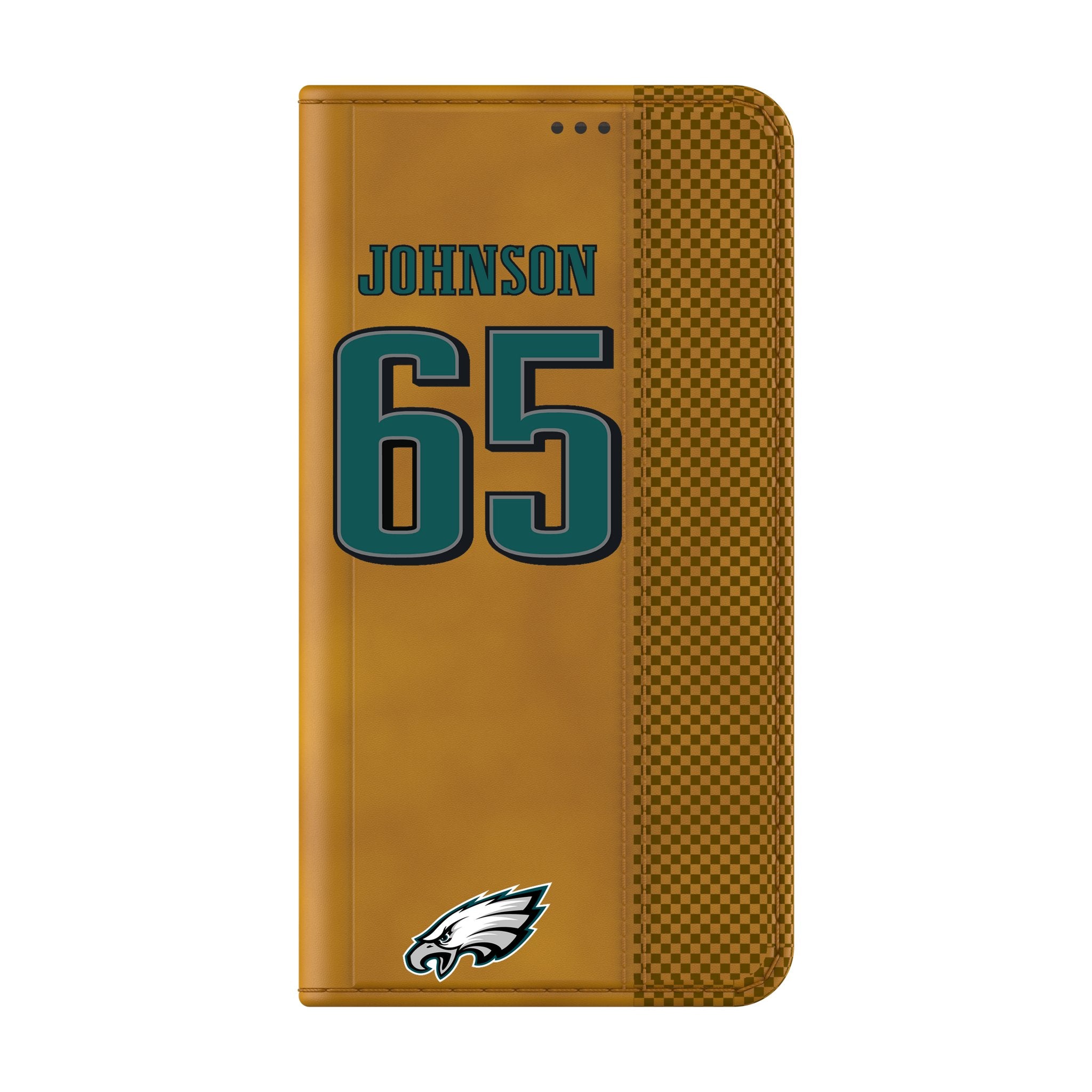Lane Johnson Philadelphia Eagles 65 Game Tactic Folio Phone Case for Samsung Galaxy - Sports Gifts, Sports Memorabilia, Sports Collectibles, Fan Shop