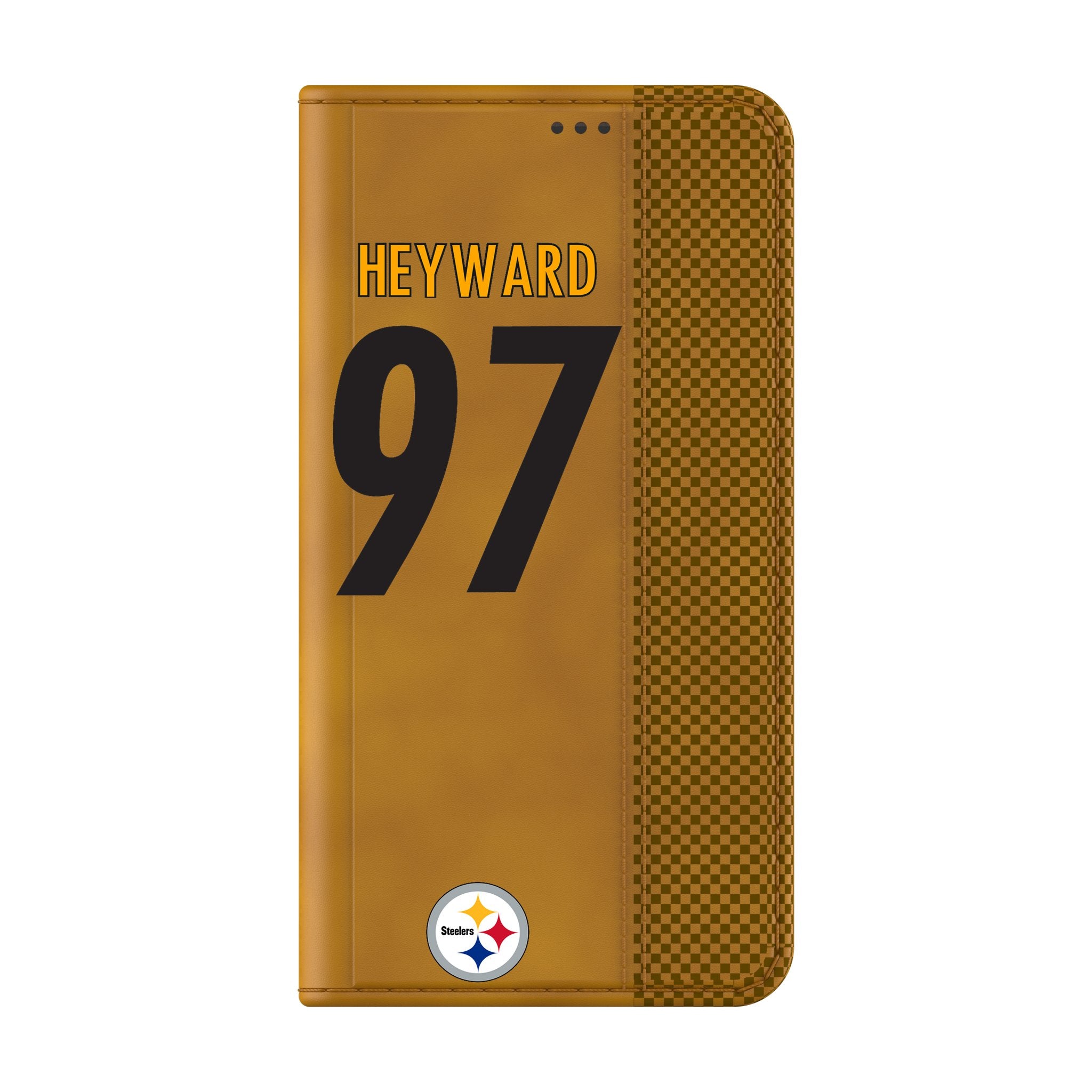 Cameron Heyward Pittsburgh Steelers 97 Game Tactic Folio Phone Case for Samsung Galaxy - Sports Gifts, Sports Memorabilia, Sports Collectibles, Fan Shop