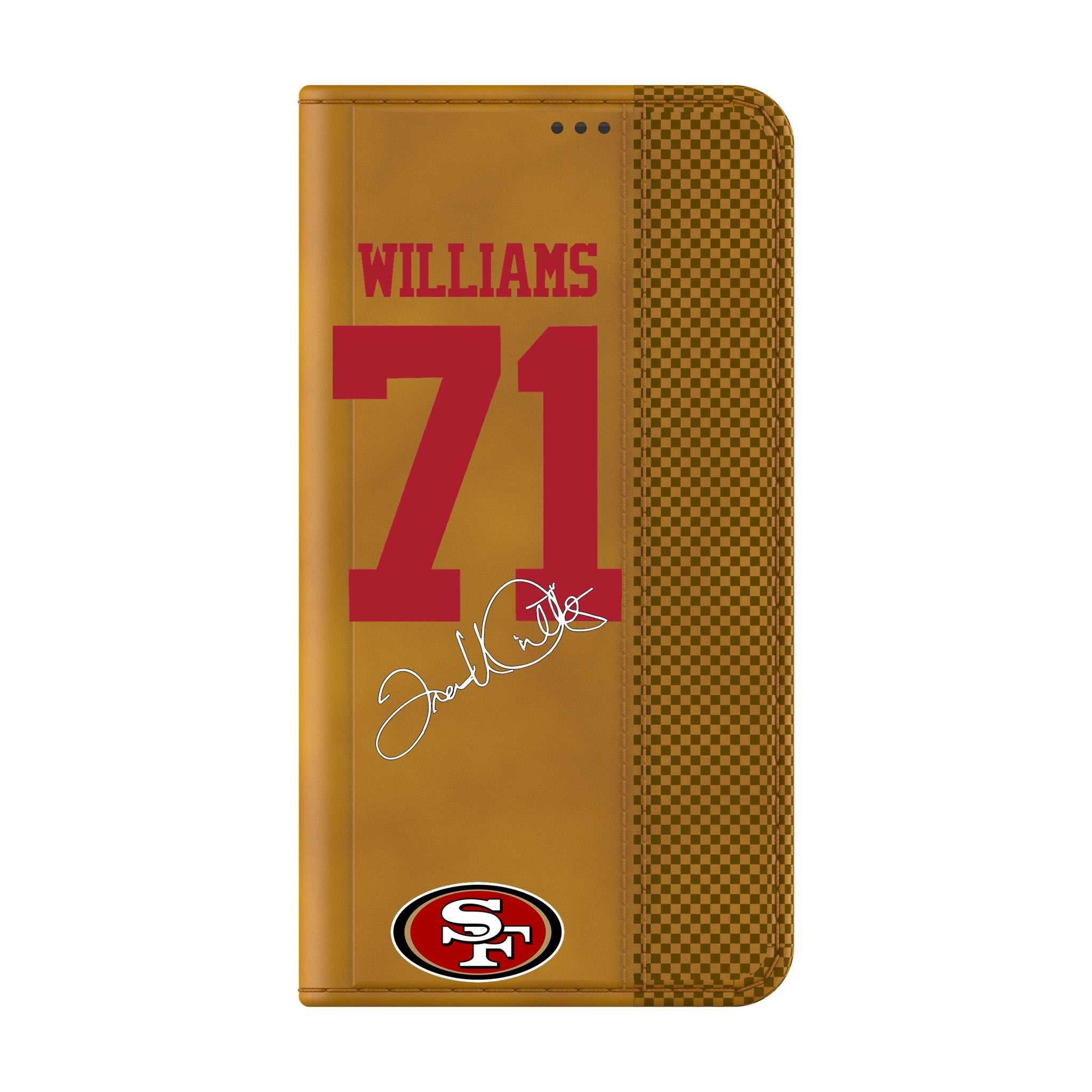 Trent Williams San Francisco 49ers 71 Game Tactic Folio Phone Case for Samsung Galaxy - Sports Gifts, Sports Memorabilia, Sports Collectibles, Fan Shop