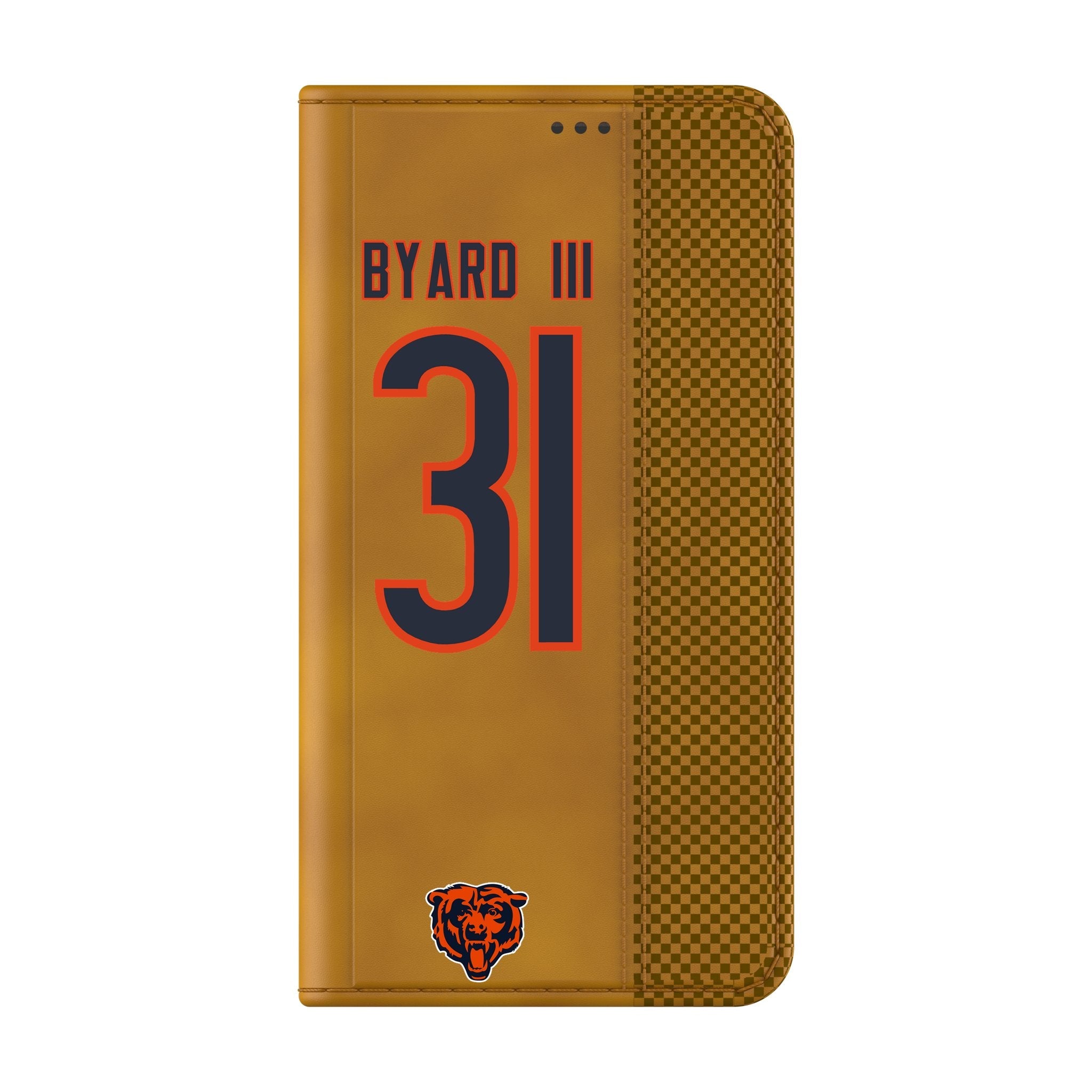 Kevin Byard III Chicago Bears 31 Game Tactic Folio Phone Case for Samsung Galaxy - Sports Gifts, Sports Memorabilia, Sports Collectibles, Fan Shop