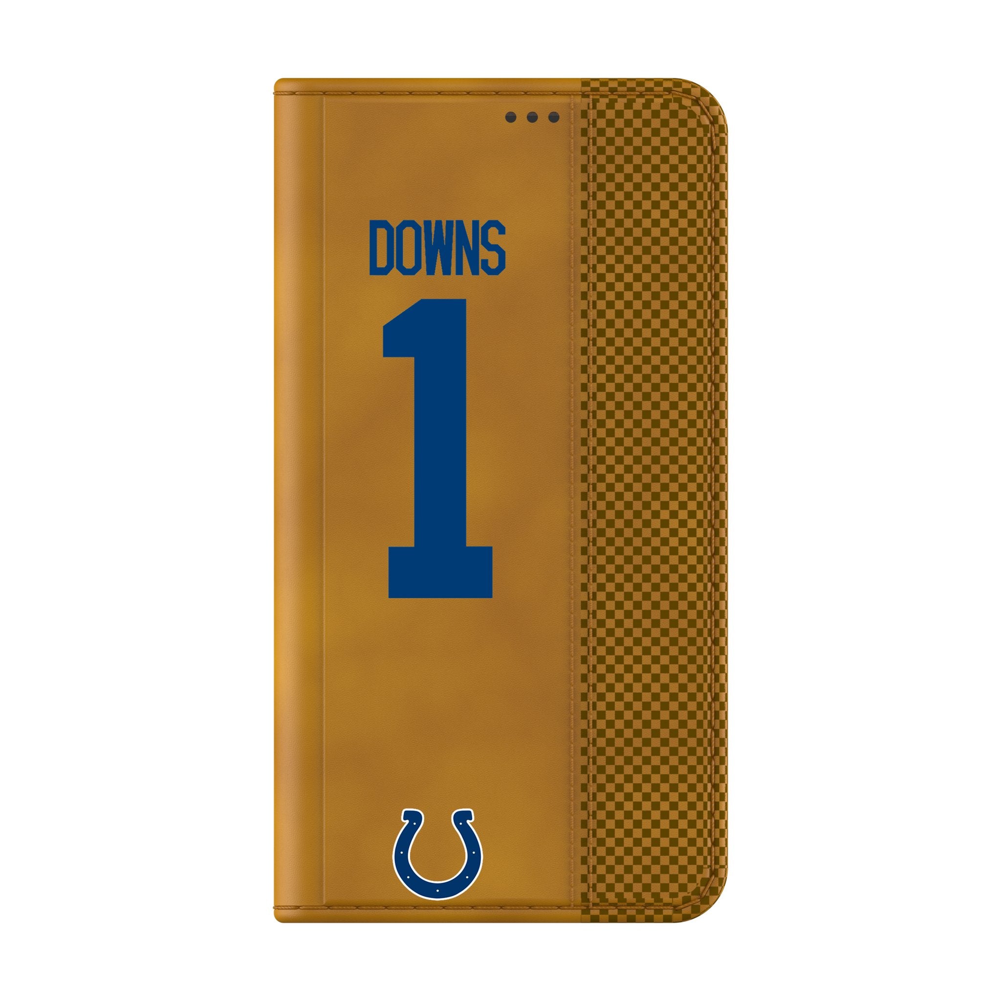 Josh Downs Indianapolis Colts 1 Game Tactic Folio Phone Case for Samsung Galaxy - Sports Gifts, Sports Memorabilia, Sports Collectibles, Fan Shop