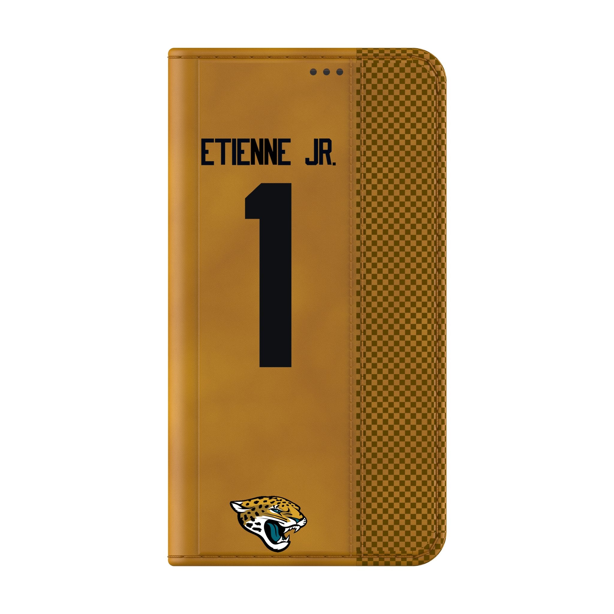 Travis Etienne Jr. Jacksonville Jaguars 1 Game Tactic Folio Phone Case for Samsung Galaxy - Sports Gifts, Sports Memorabilia, Sports Collectibles, Fan Shop
