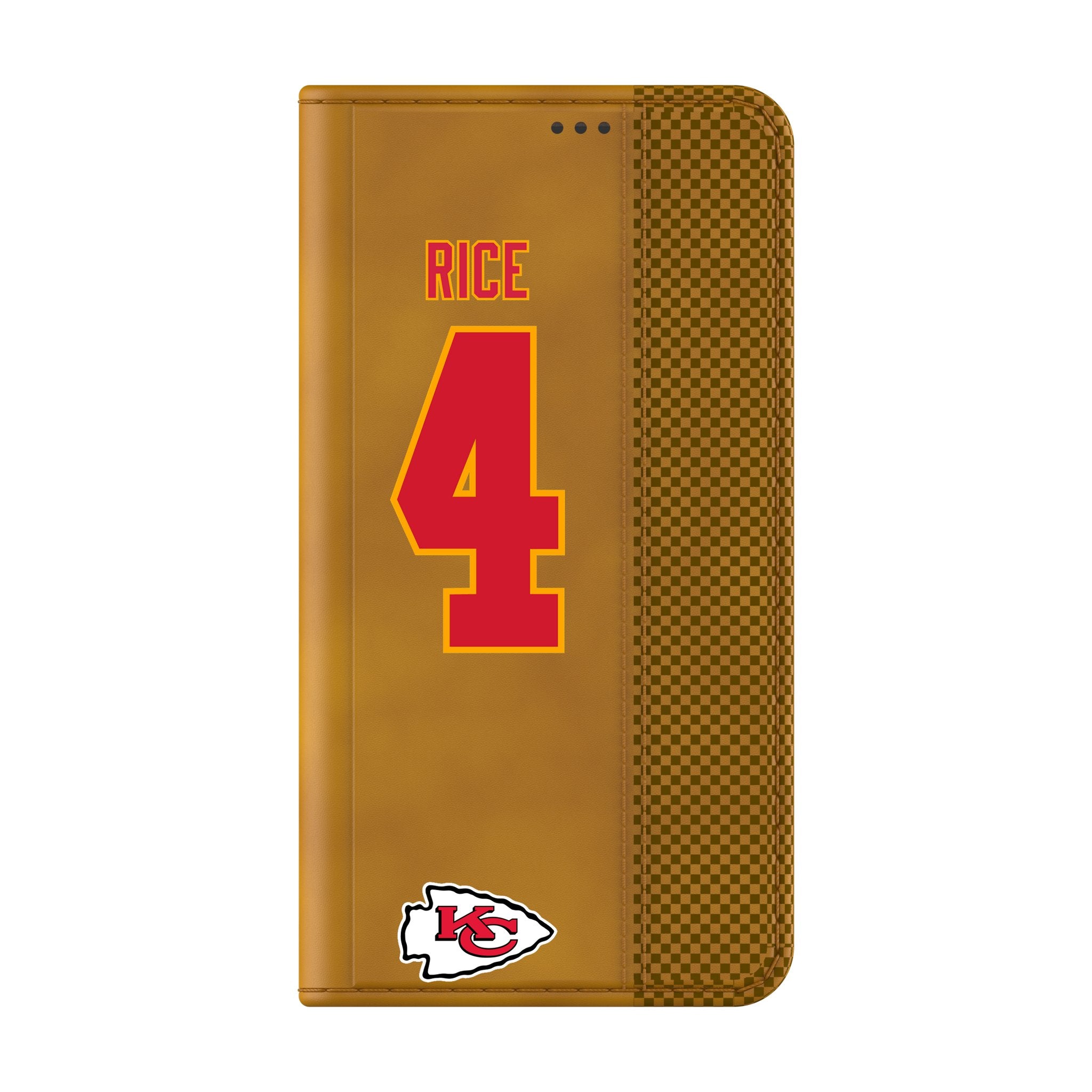 Rashee Rice Kansas City Chiefs 4 Game Tactic Folio Phone Case for Samsung Galaxy - Sports Gifts, Sports Memorabilia, Sports Collectibles, Fan Shop