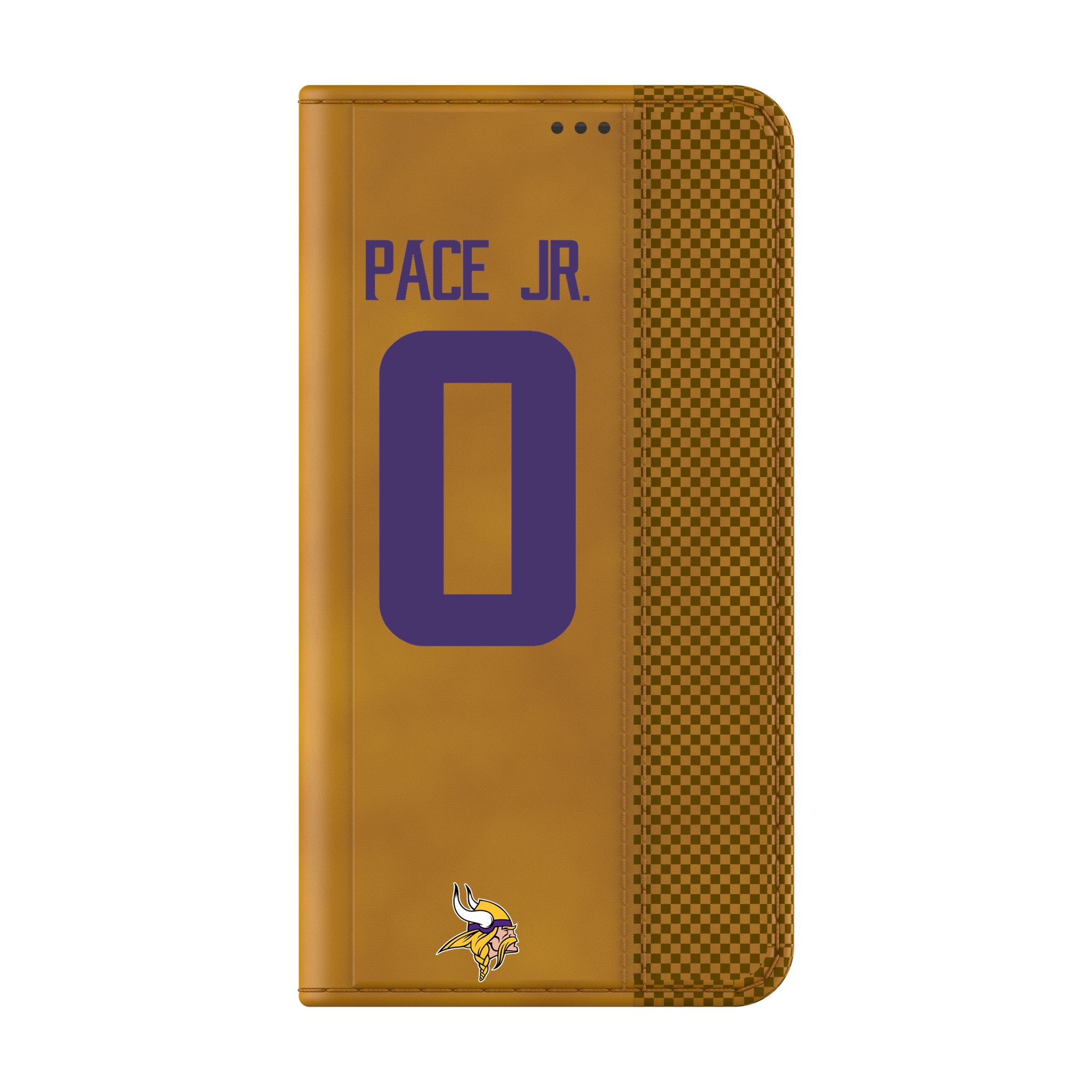 Ivan Pace Jr. Minnesota Vikings 0 Game Tactic Folio Phone Case for Samsung Galaxy - Sports Gifts, Sports Memorabilia, Sports Collectibles, Fan Shop