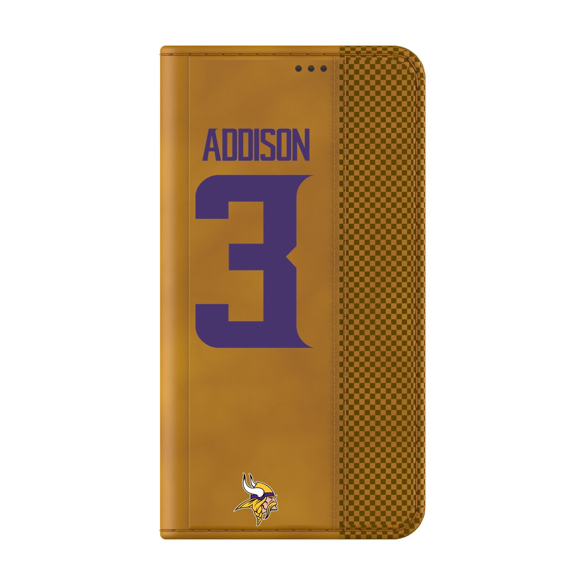 Jordan Addison Minnesota Vikings 3 Game Tactic Folio Phone Case for Samsung Galaxy - Sports Gifts, Sports Memorabilia, Sports Collectibles, Fan Shop