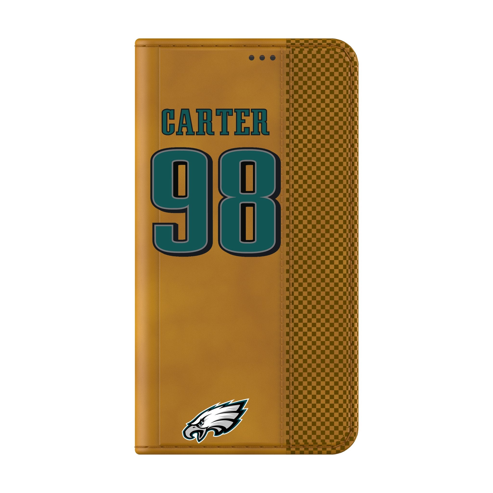 Jalen Carter Philadelphia Eagles 98 Game Tactic Folio Phone Case for Samsung Galaxy - Sports Gifts, Sports Memorabilia, Sports Collectibles, Fan Shop