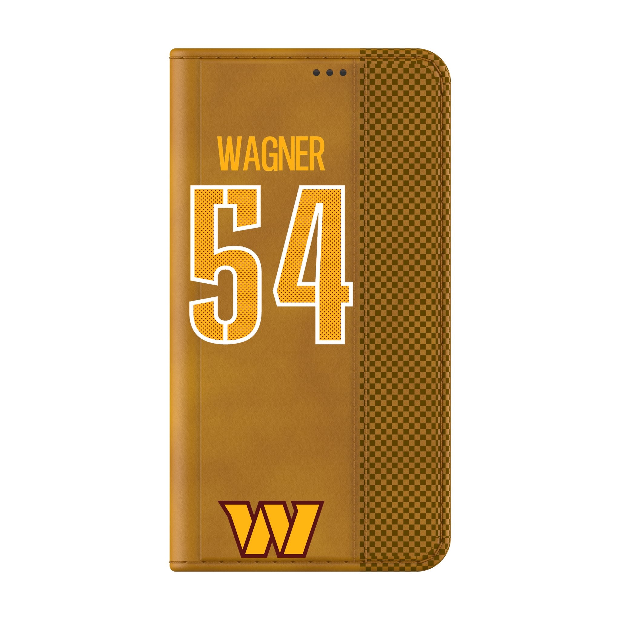Bobby Wagner Washington Commanders 54 Game Tactic Folio Phone Case for Samsung Galaxy - Sports Gifts, Sports Memorabilia, Sports Collectibles, Fan Shop