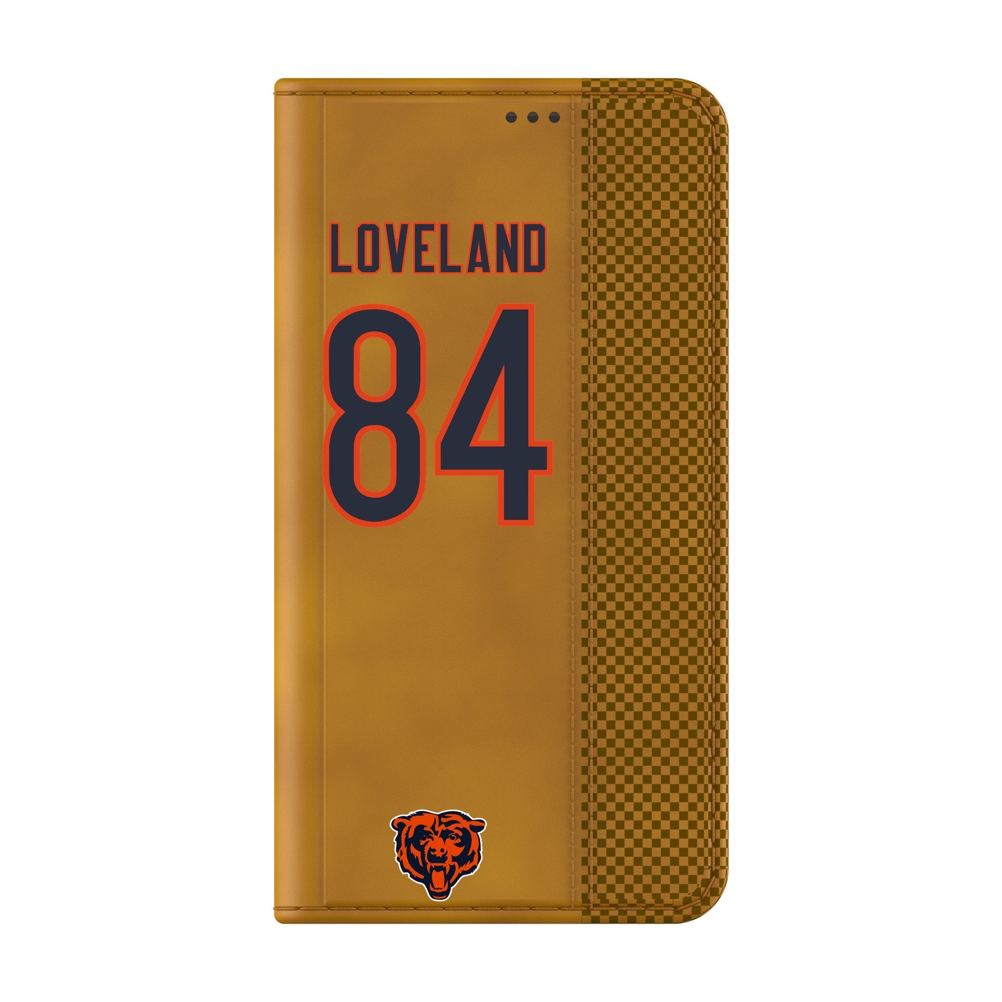 Colston Loveland Chicago Bears 84 Game Tactic Folio Phone Case for Samsung Galaxy - Sports Gifts, Sports Memorabilia, Sports Collectibles, Fan Shop