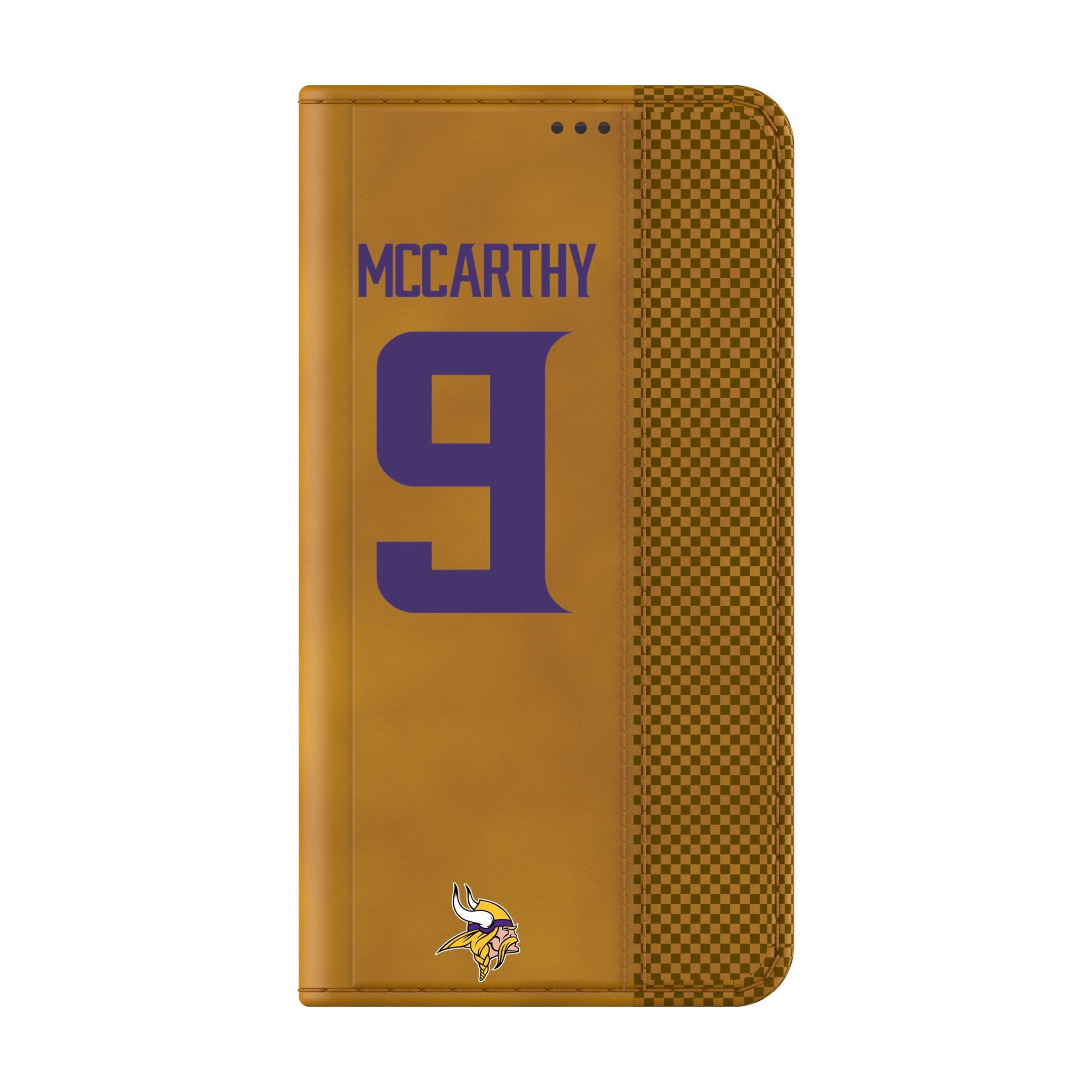 J.J. McCarthy Minnesota Vikings 9 Game Tactic Folio Phone Case for Samsung Galaxy - Sports Gifts, Sports Memorabilia, Sports Collectibles, Fan Shop