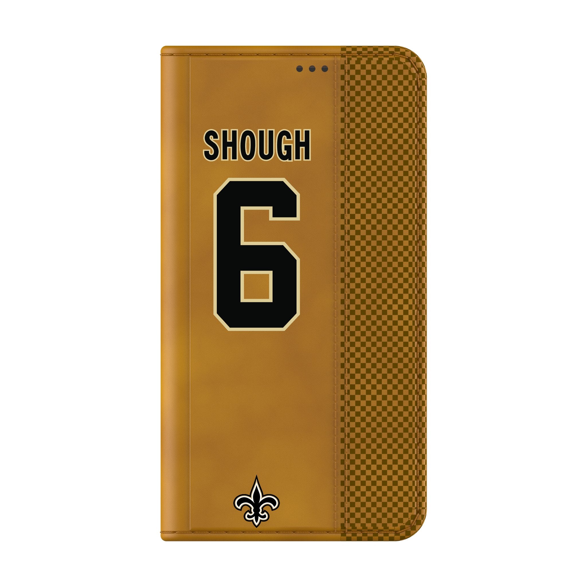 Tyler Shough New Orleans Saints 6 Game Tactic Folio Phone Case for Samsung Galaxy - Sports Gifts, Sports Memorabilia, Sports Collectibles, Fan Shop