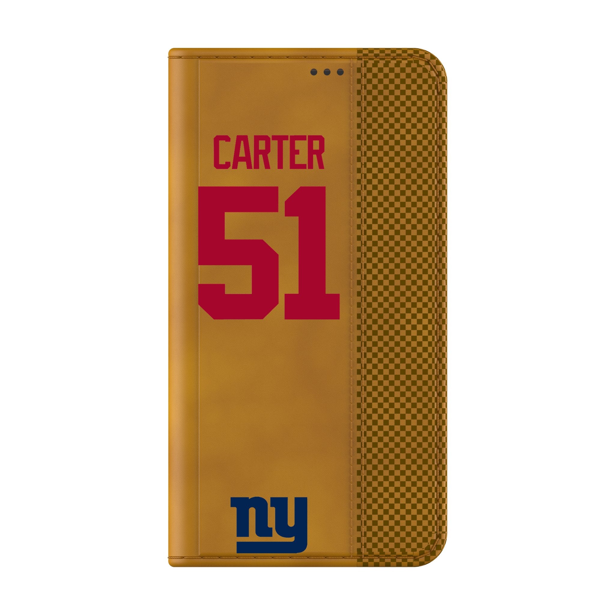 Abdul Carter New York Giants 51 Game Tactic Folio Phone Case for Samsung Galaxy - Sports Gifts, Sports Memorabilia, Sports Collectibles, Fan Shop