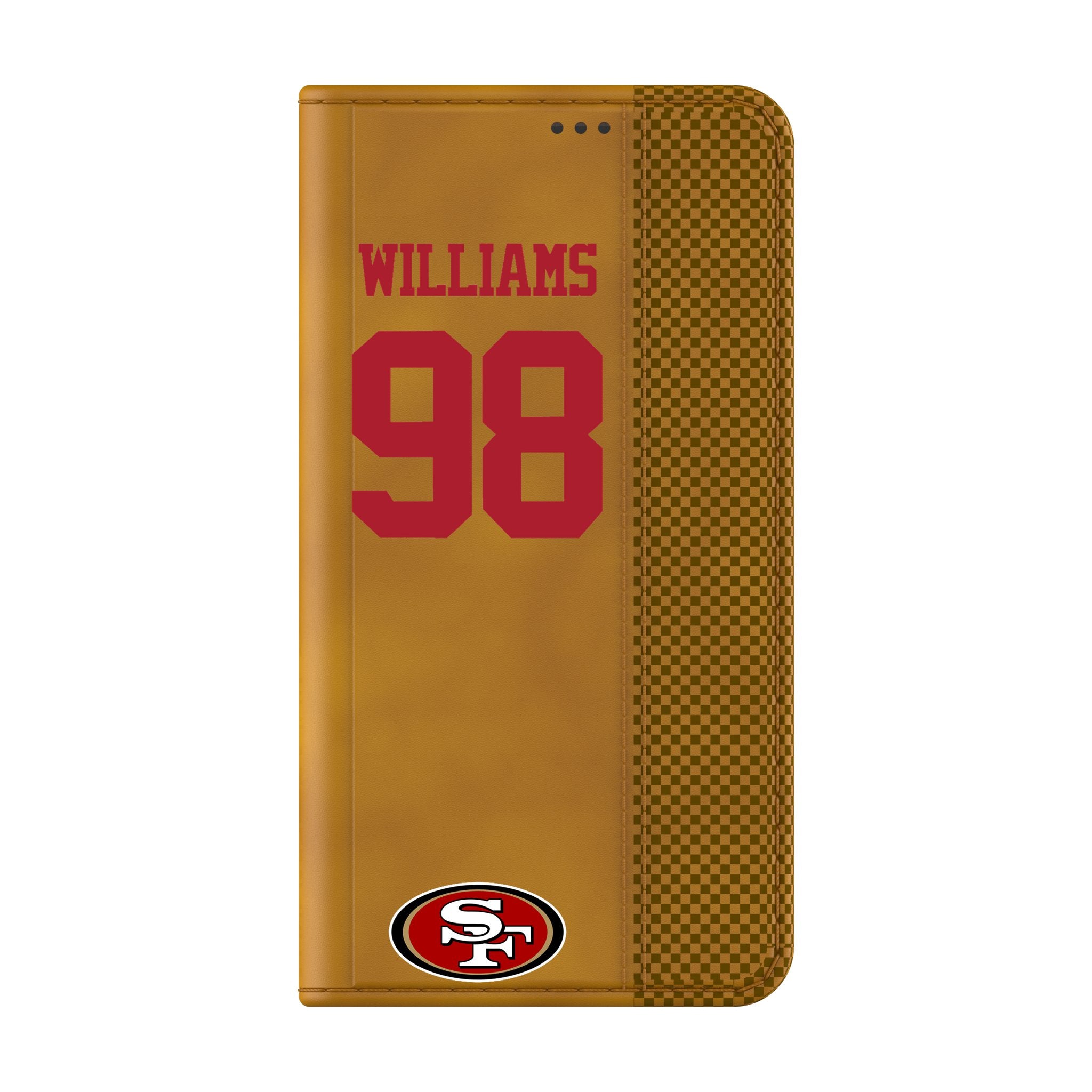 Mykel Williams San Francisco 49ers 98 Game Tactic Folio Phone Case for Samsung Galaxy - Sports Gifts, Sports Memorabilia, Sports Collectibles, Fan Shop