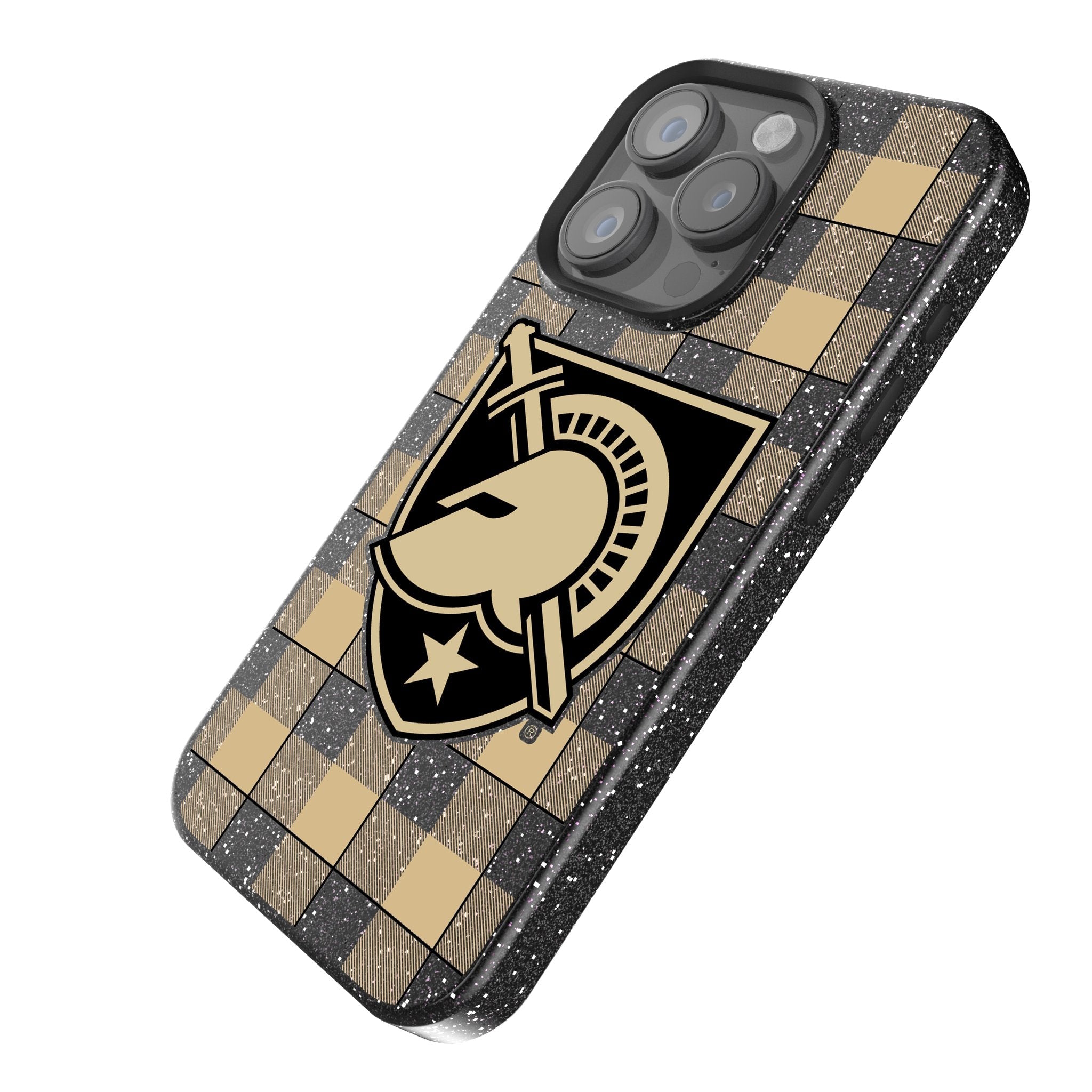United States Military Academy Black Knights Plaid Bling Phone Case - Sports Gifts, Sports Memorabilia, Sports Collectibles, Fan Shop