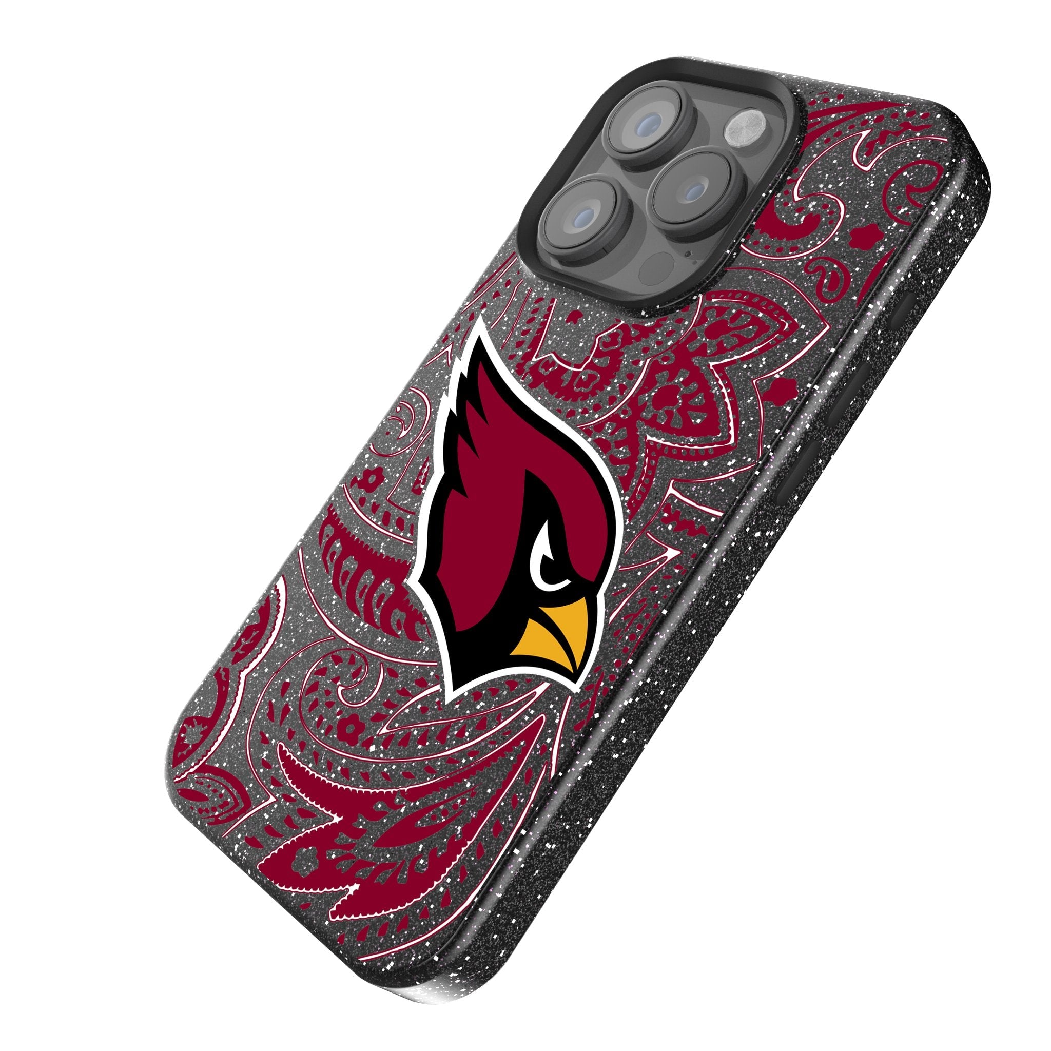 Arizona Cardinals Paisley Bling Phone Case - Sports Gifts, Sports Memorabilia, Sports Collectibles, Fan Shop
