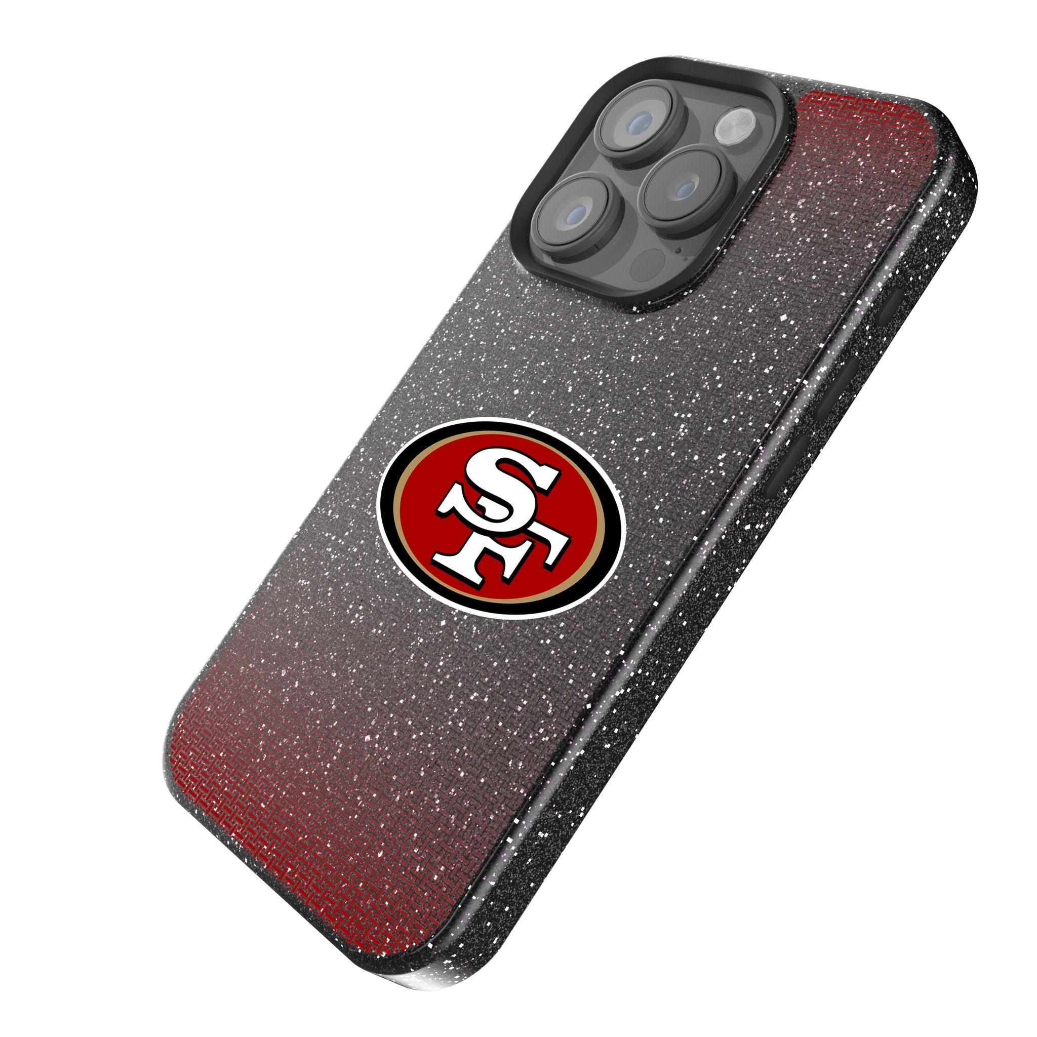 San Francisco 49ers Linen Bling Phone Case for Apple iPhone - Sports Gifts, Sports Memorabilia, Sports Collectibles, Fan Shop