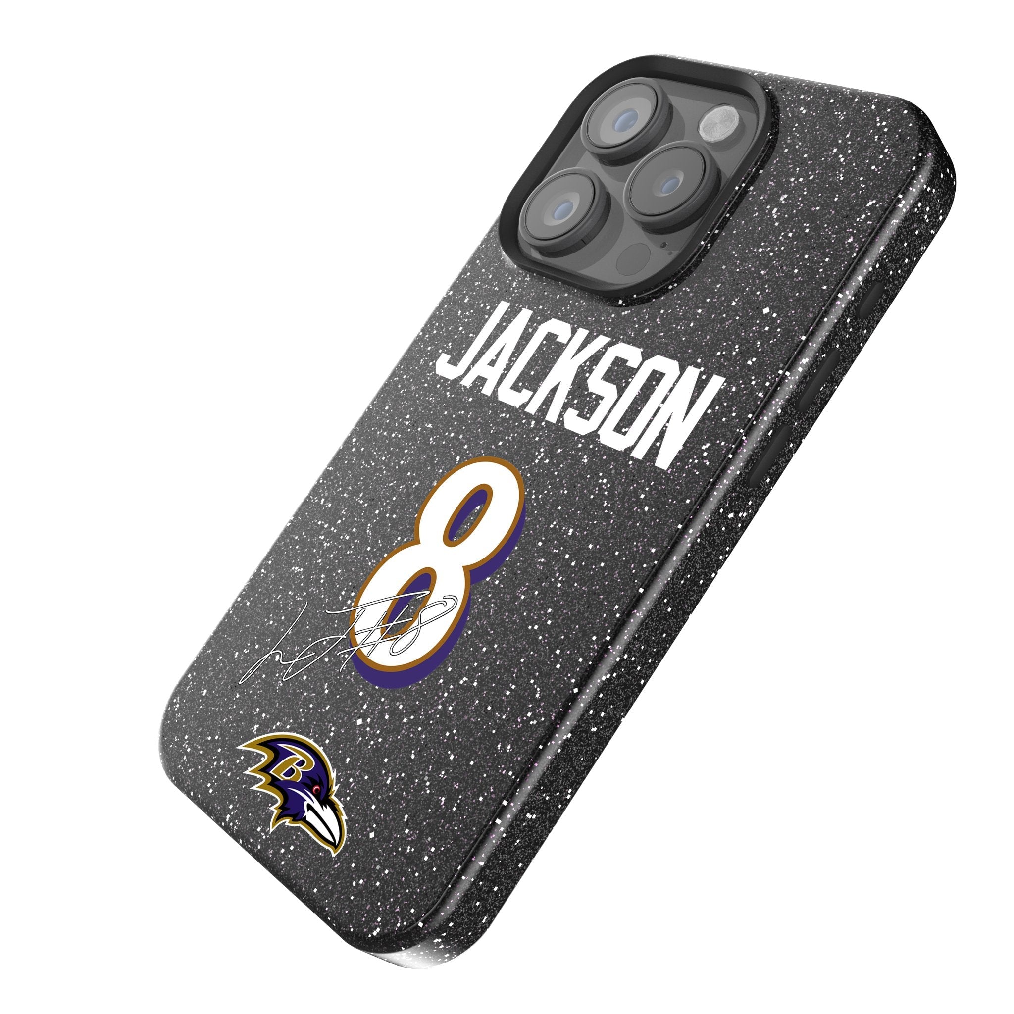 Lamar Jackson Baltimore Ravens 8 Ready Bling Phone Case - Sports Gifts, Sports Memorabilia, Sports Collectibles, Fan Shop