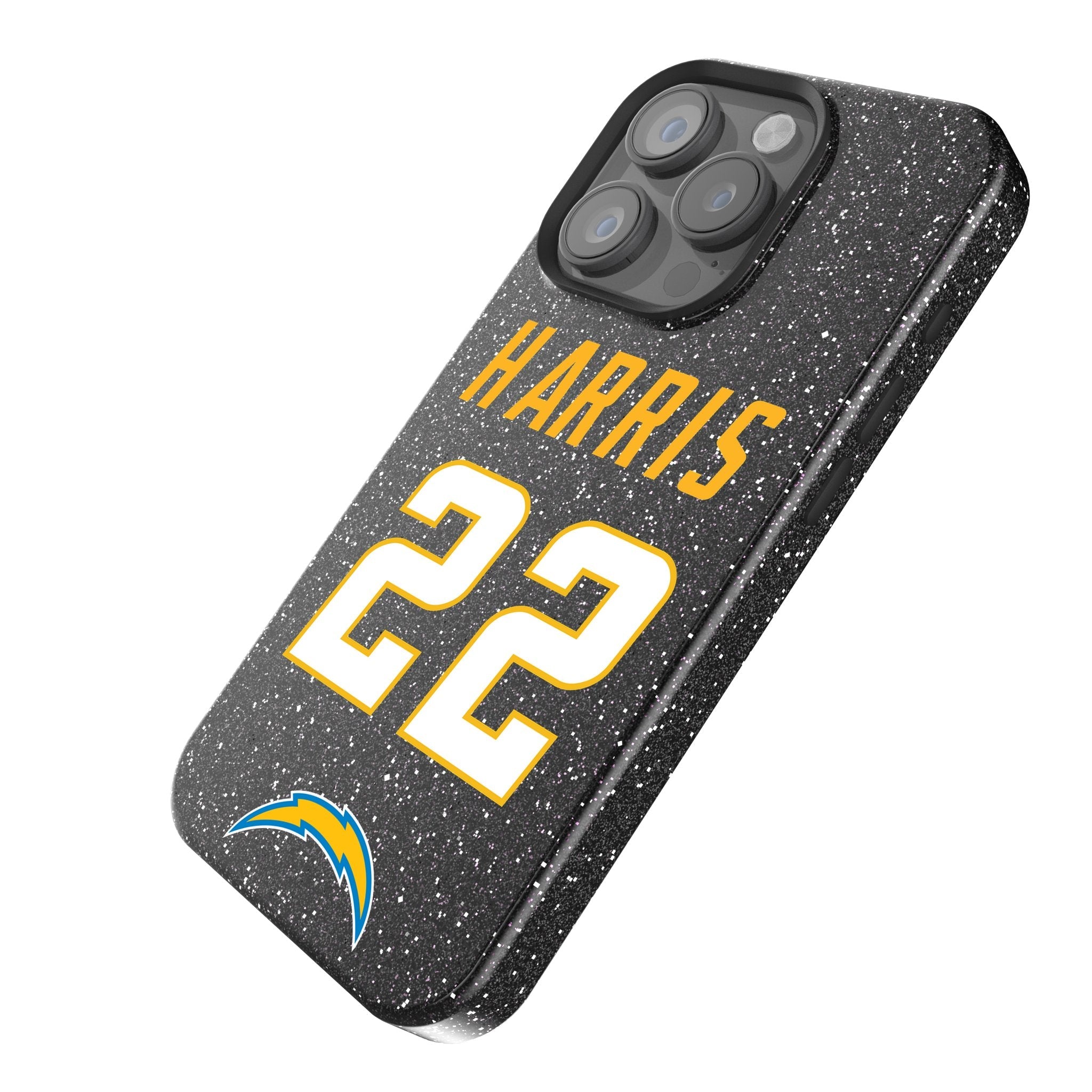 Najee Harris Los Angeles Chargers 22 Game Tactic Bling Phone Case for Apple iPhone - Sports Gifts, Sports Memorabilia, Sports Collectibles, Fan Shop