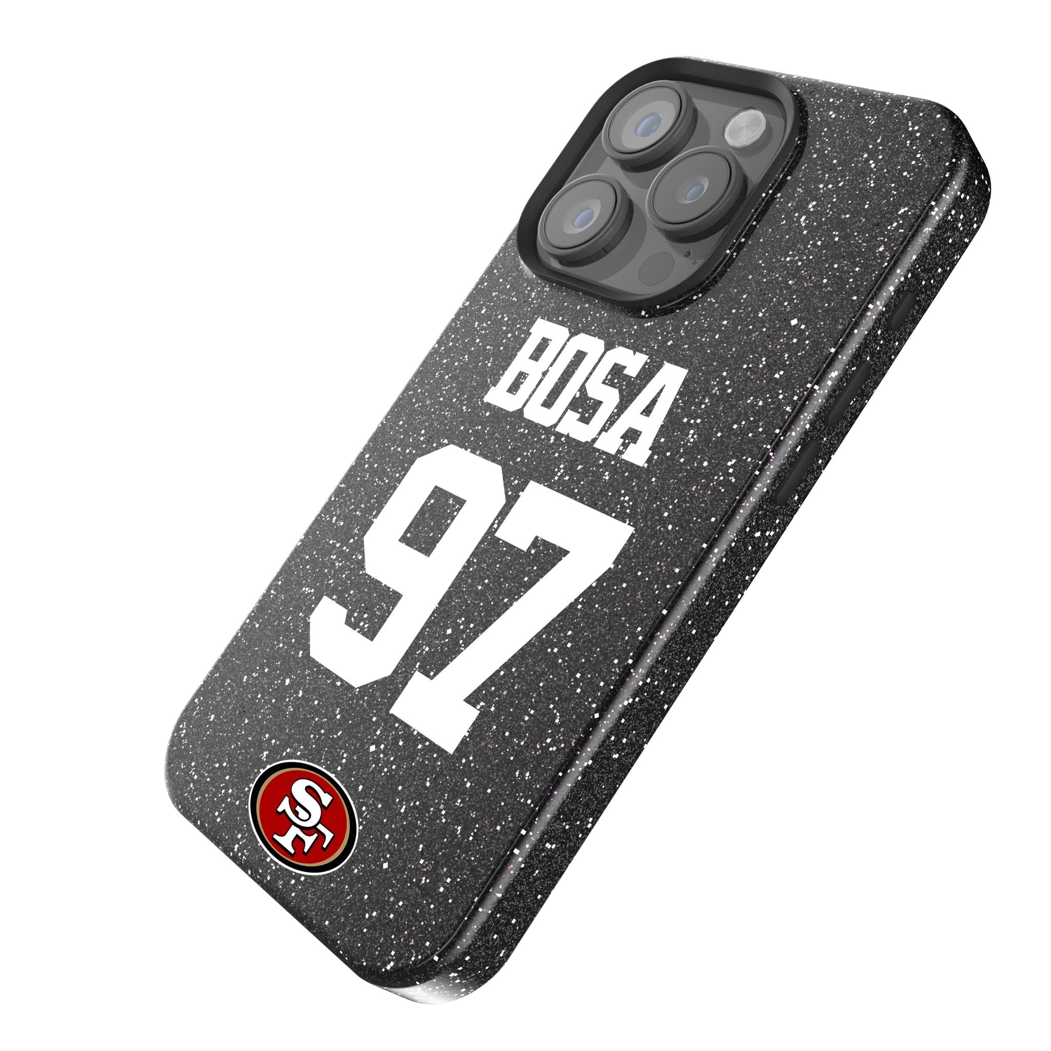 Nick Bosa San Francisco 49ers 97 Ready Bling Phone Case - Sports Gifts, Sports Memorabilia, Sports Collectibles, Fan Shop