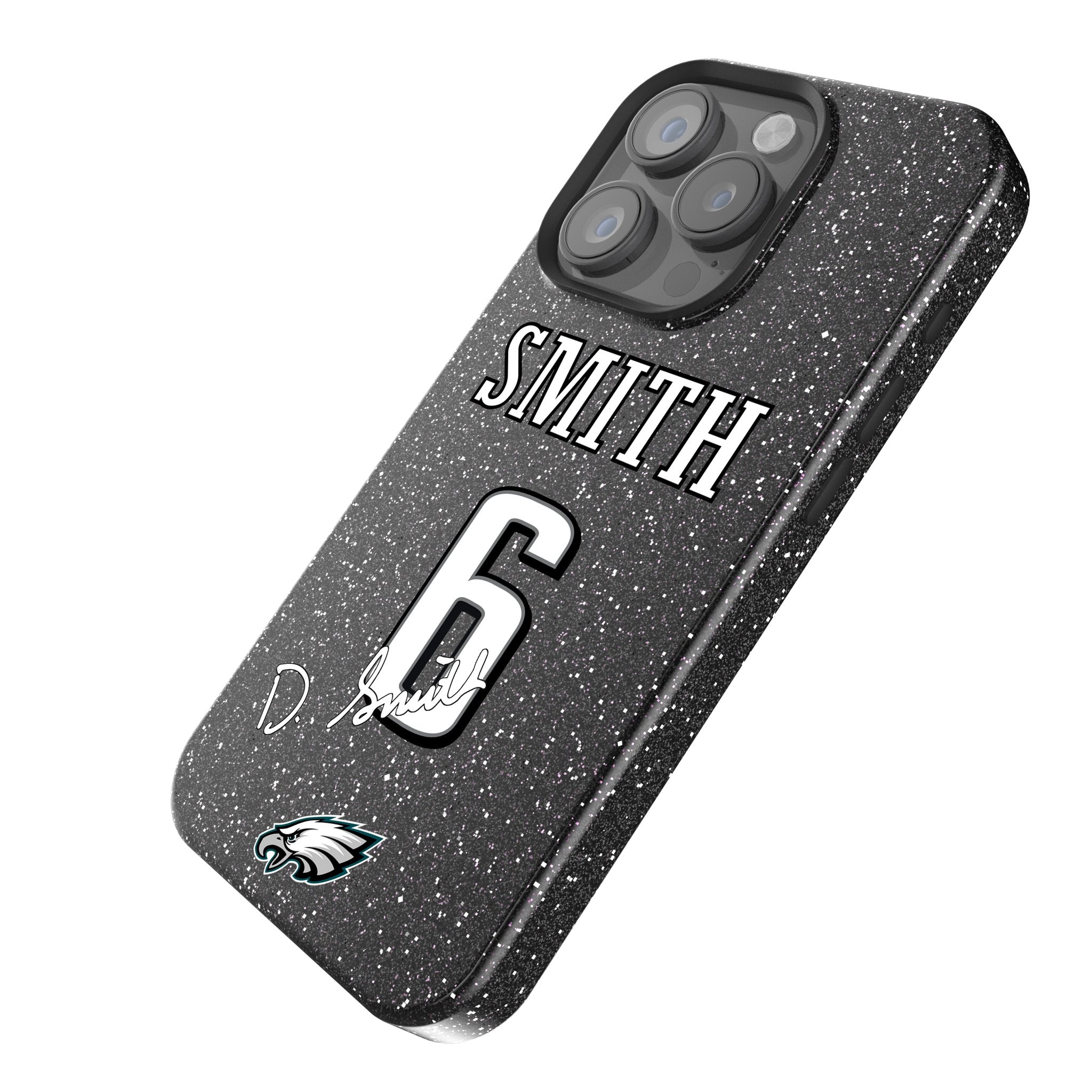 DeVonta Smith Philadelphia Eagles 6 Ready Bling Phone Case - Sports Gifts, Sports Memorabilia, Sports Collectibles, Fan Shop
