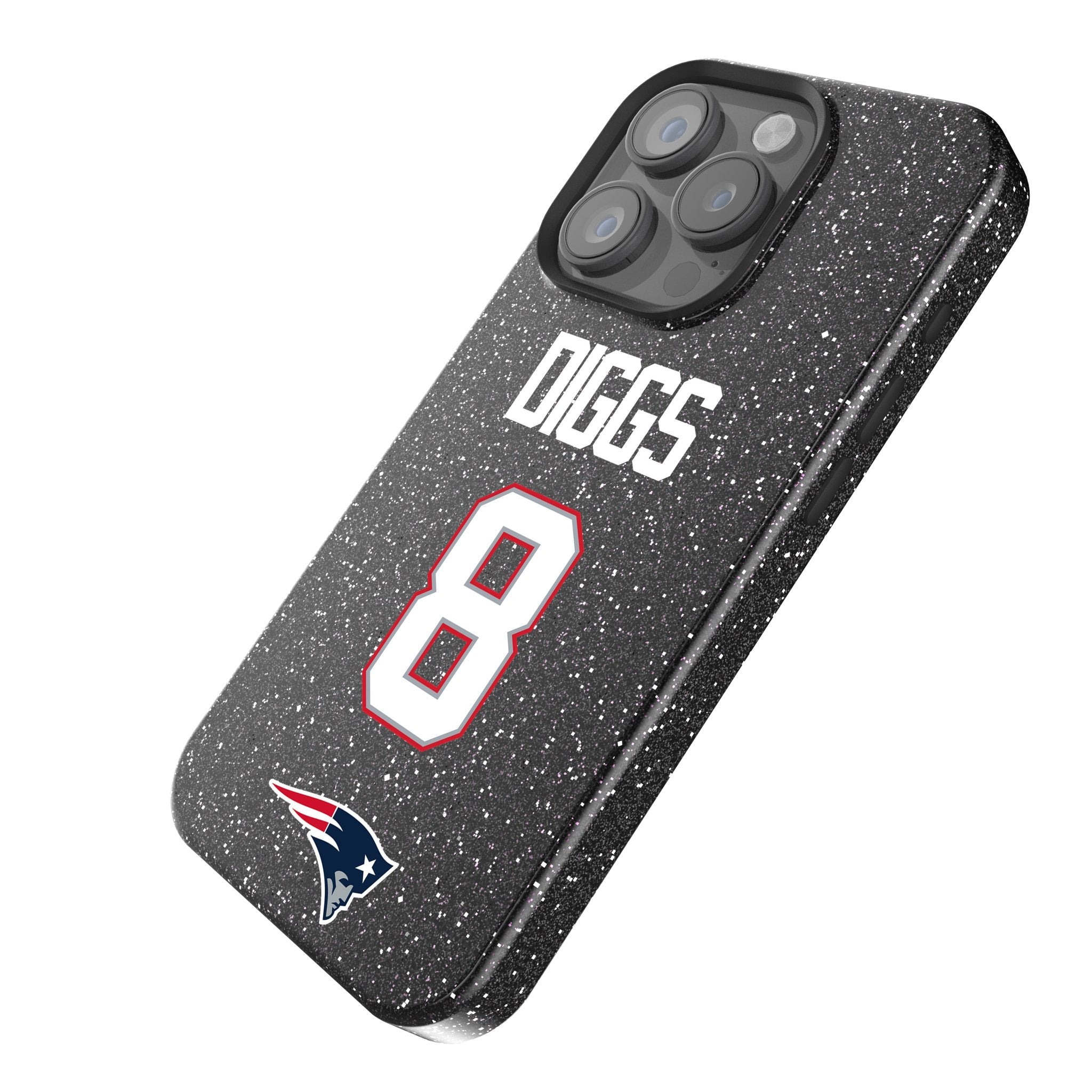 Stefon Diggs New England Patriots 8 Game Tactic Bling Phone Case for Apple iPhone - Sports Gifts, Sports Memorabilia, Sports Collectibles, Fan Shop