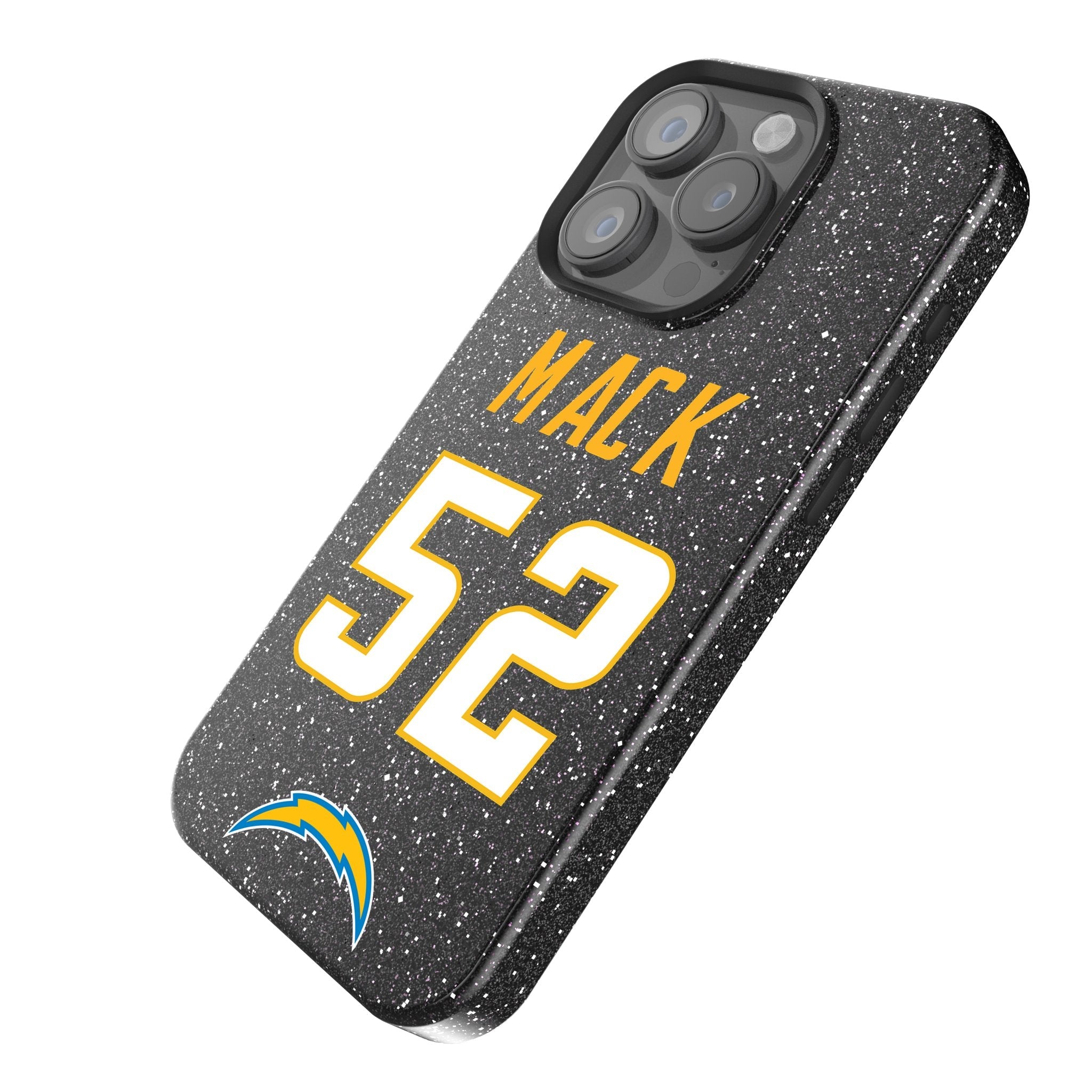 Khalil Mack Los Angeles Chargers 52 Ready Bling Phone Case - Sports Gifts, Sports Memorabilia, Sports Collectibles, Fan Shop