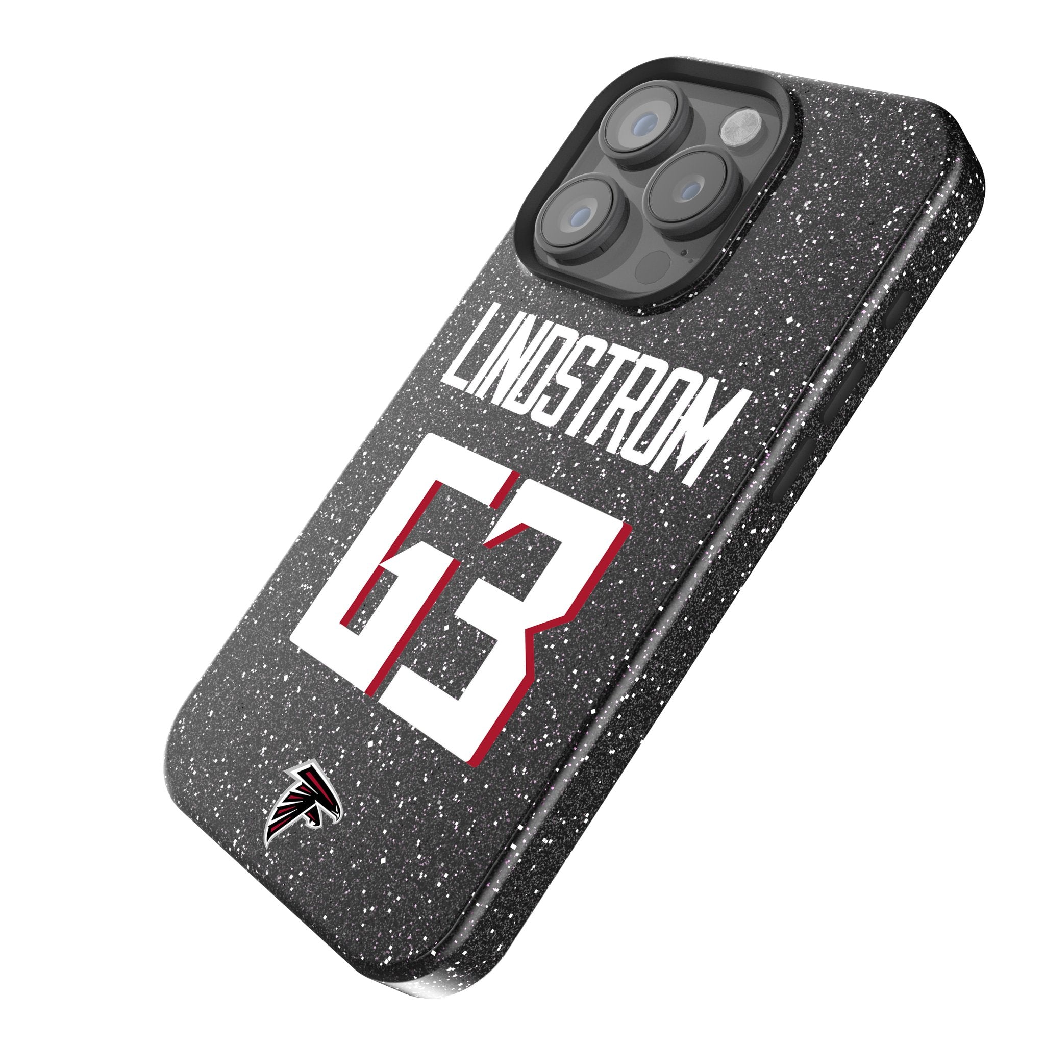Chris Lindstrom Atlanta Falcons 63 Ready Bling Phone Case - Sports Gifts, Sports Memorabilia, Sports Collectibles, Fan Shop