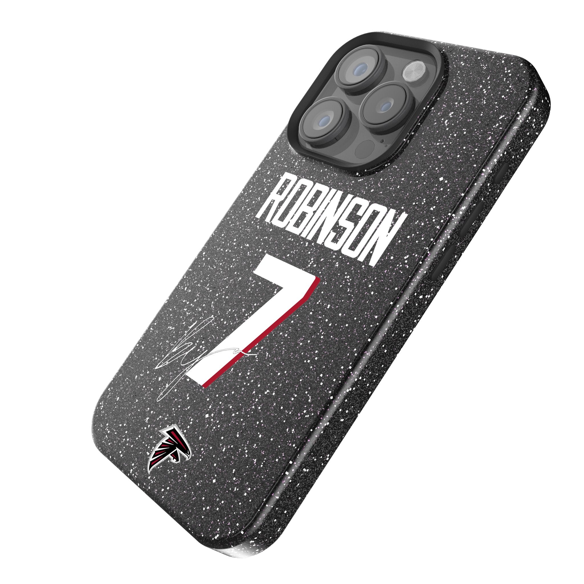 Bijan Robinson Atlanta Falcons 7 Ready Bling Phone Case - Sports Gifts, Sports Memorabilia, Sports Collectibles, Fan Shop