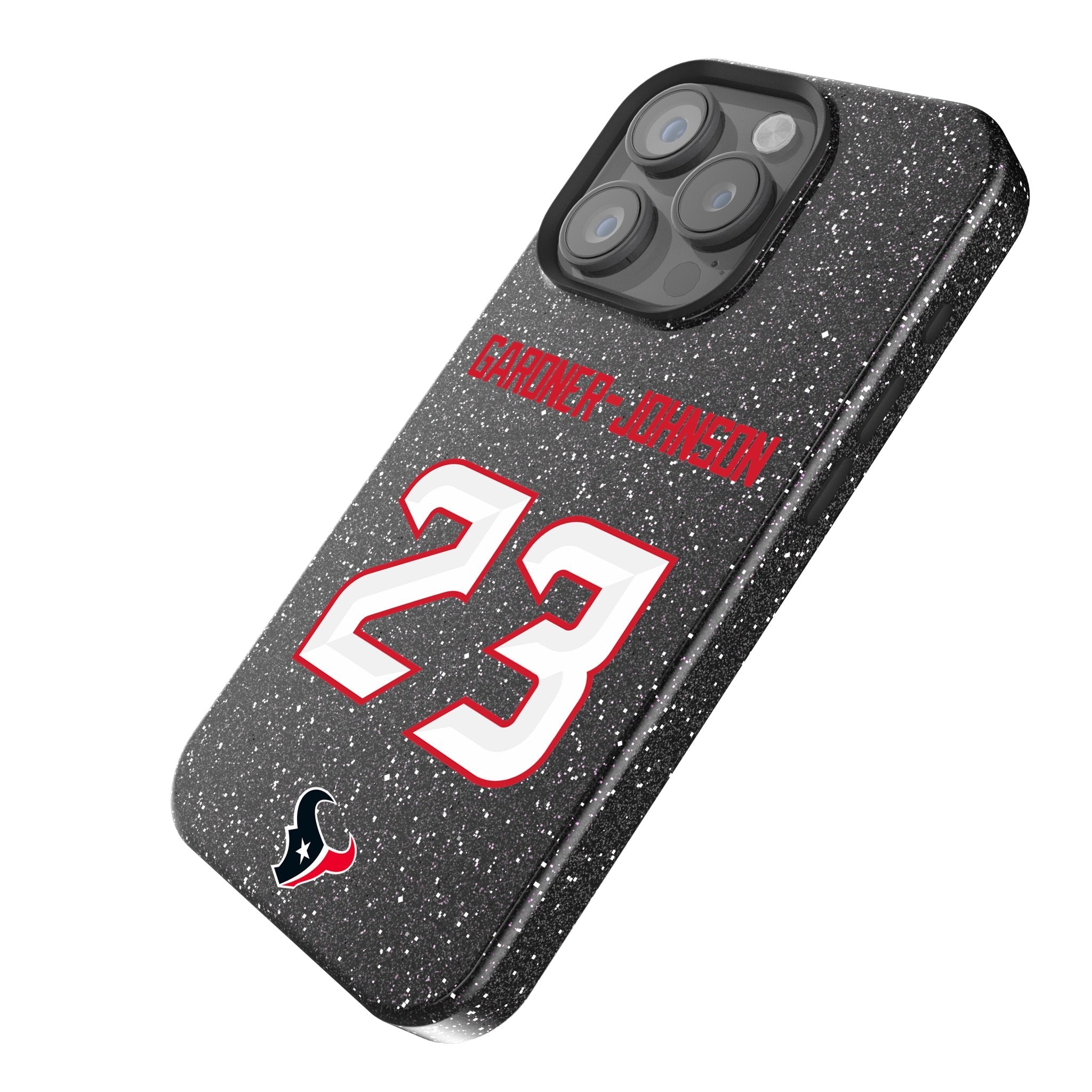 C.J. Gardner-Johnson Houston Texans 23 Game Tactic Bling Phone Case for Apple iPhone - Sports Gifts, Sports Memorabilia, Sports Collectibles, Fan Shop
