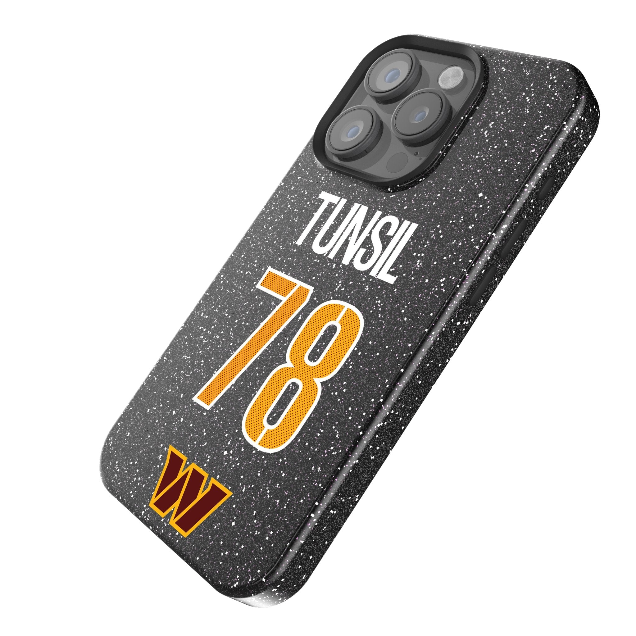 Laremy Tunsil Washington Commanders 78 Game Tactic Bling Phone Case for Apple iPhone - Sports Gifts, Sports Memorabilia, Sports Collectibles, Fan Shop