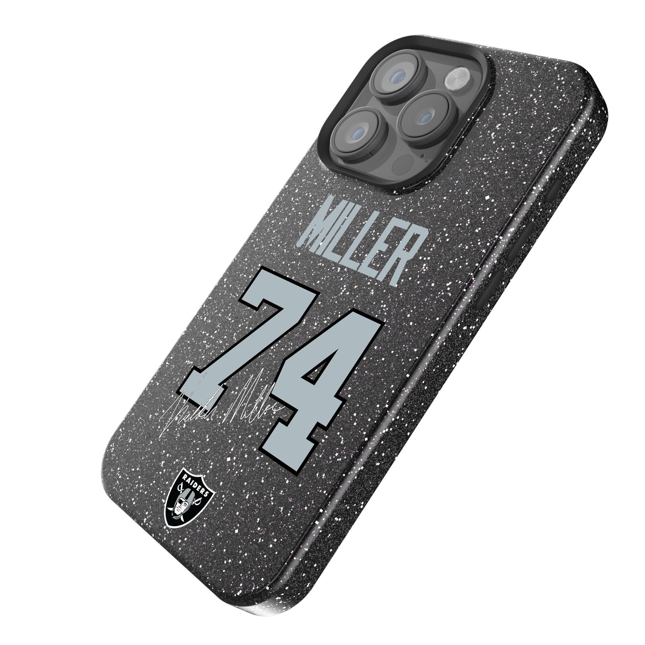 Kolton Miller Las Vegas Raiders 74 Ready Bling Phone Case - Sports Gifts, Sports Memorabilia, Sports Collectibles, Fan Shop