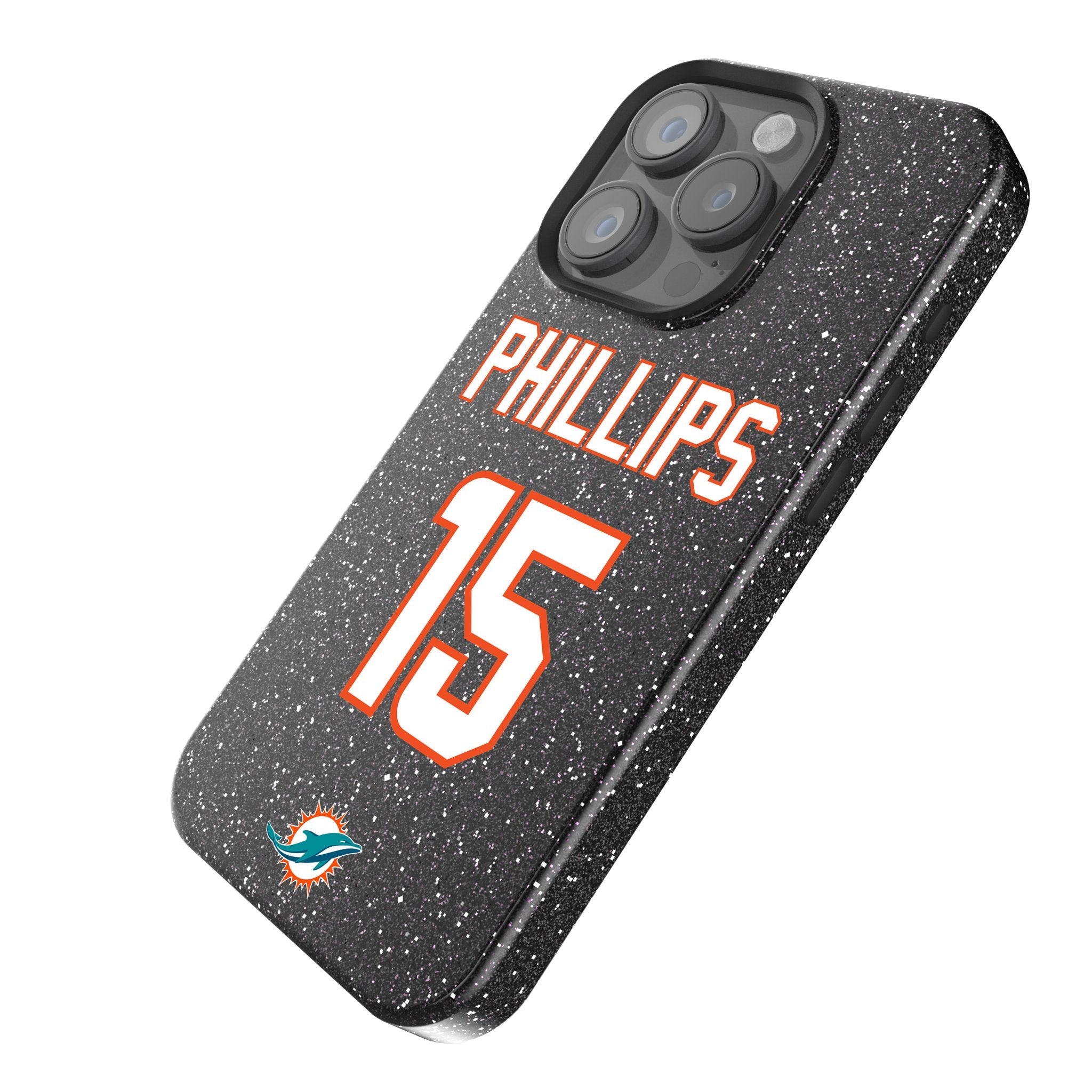 Jaelan Phillips Miami Dolphins 15 Ready Bling Phone Case - Sports Gifts, Sports Memorabilia, Sports Collectibles, Fan Shop