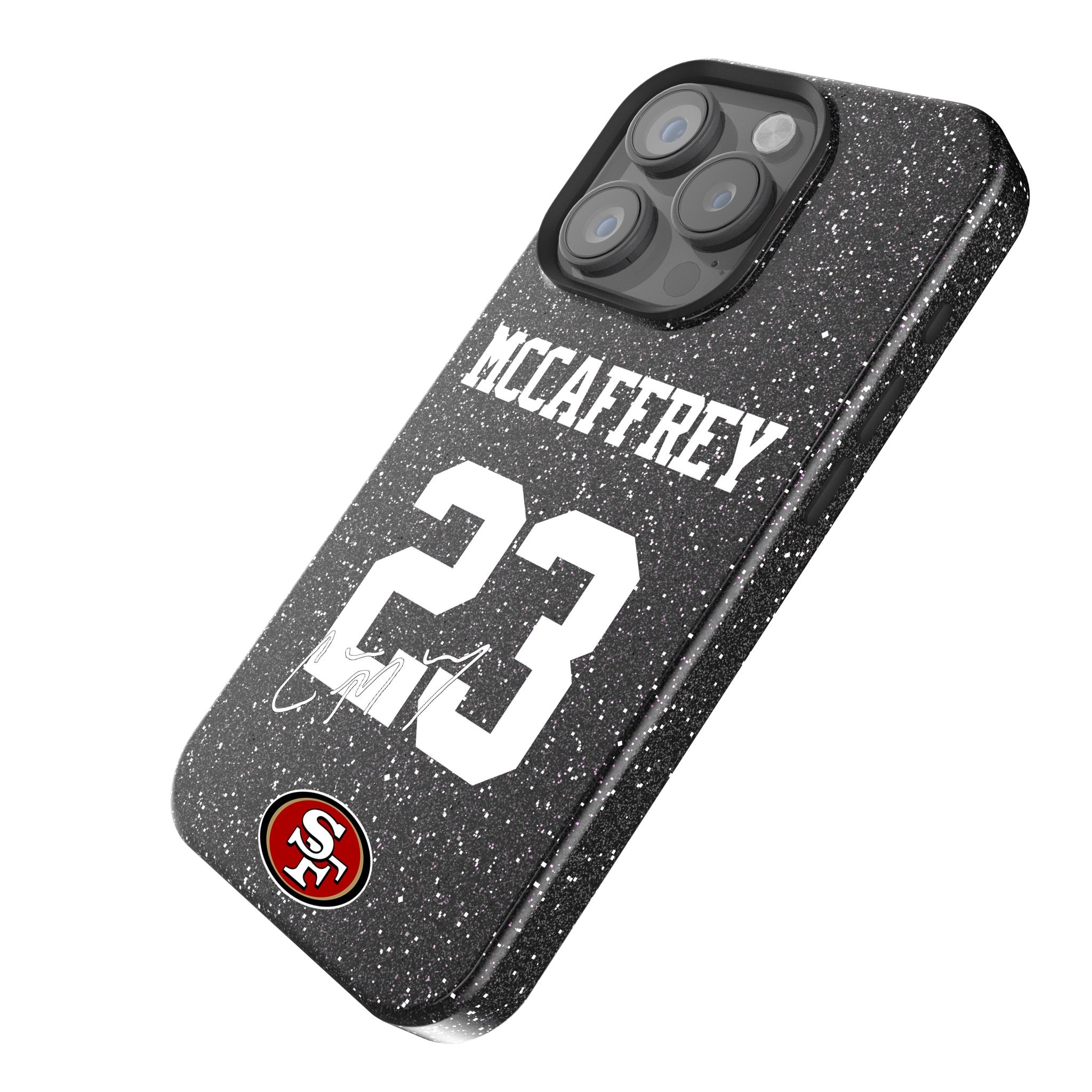 Christian McCaffrey San Francisco 49ers 23 Ready Bling Phone Case - Sports Gifts, Sports Memorabilia, Sports Collectibles, Fan Shop