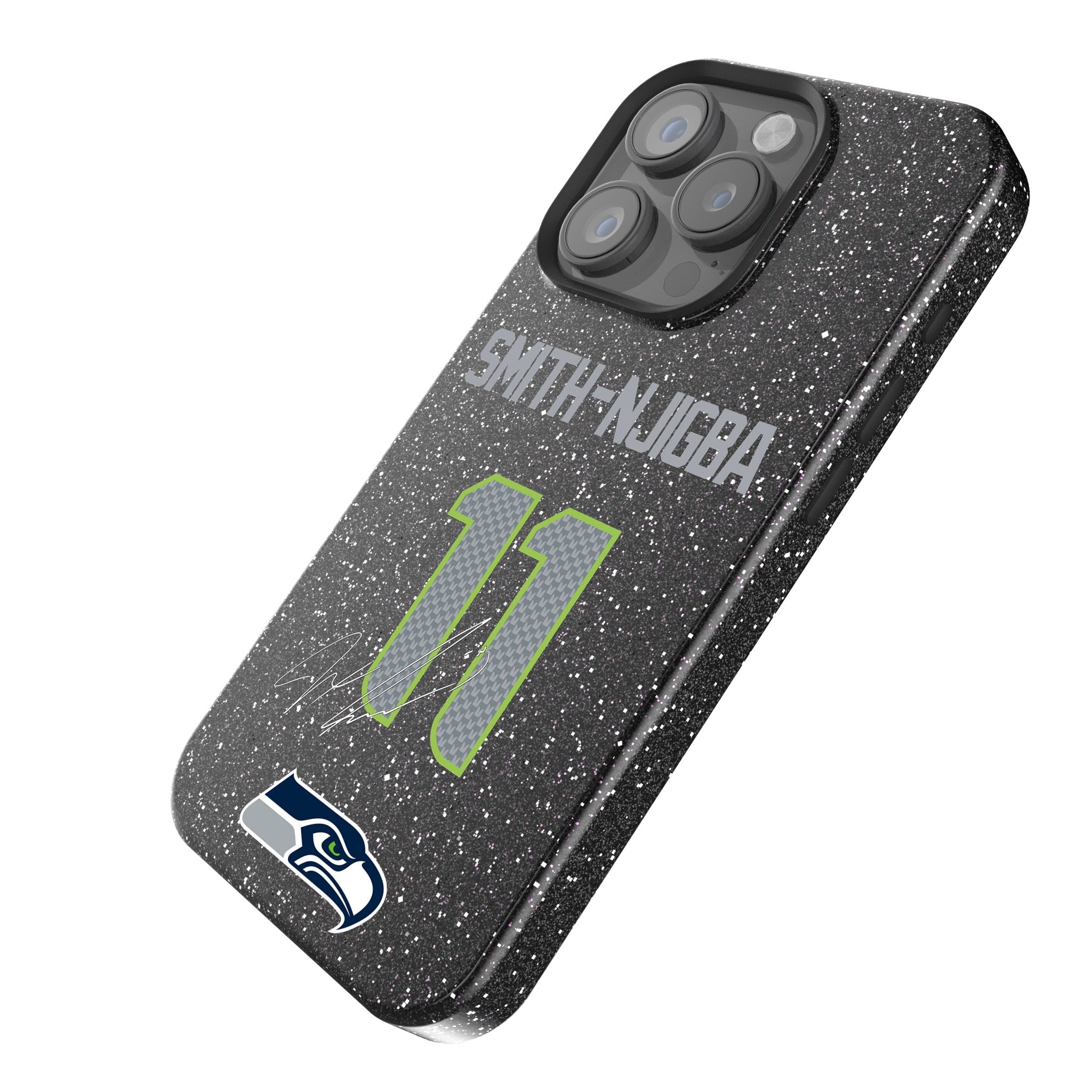 Jaxon Smith-Njigba Seattle Seahawks 11 Game Tactic Bling Phone Case for Apple iPhone - Sports Gifts, Sports Memorabilia, Sports Collectibles, Fan Shop