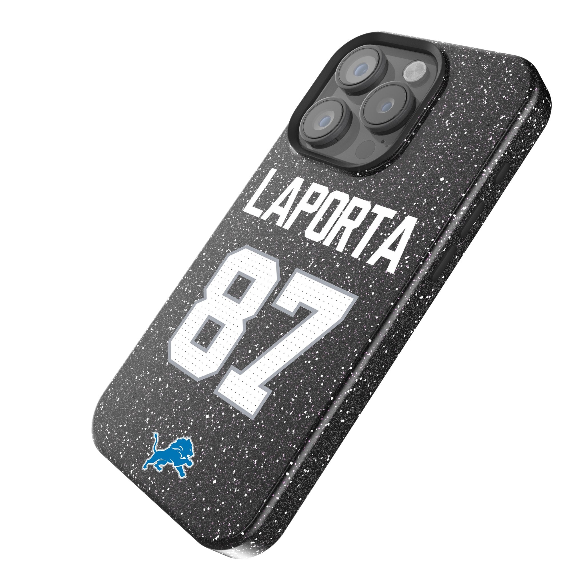 Sam LaPorta Detroit Lions 87 Ready Bling Phone Case - Sports Gifts, Sports Memorabilia, Sports Collectibles, Fan Shop