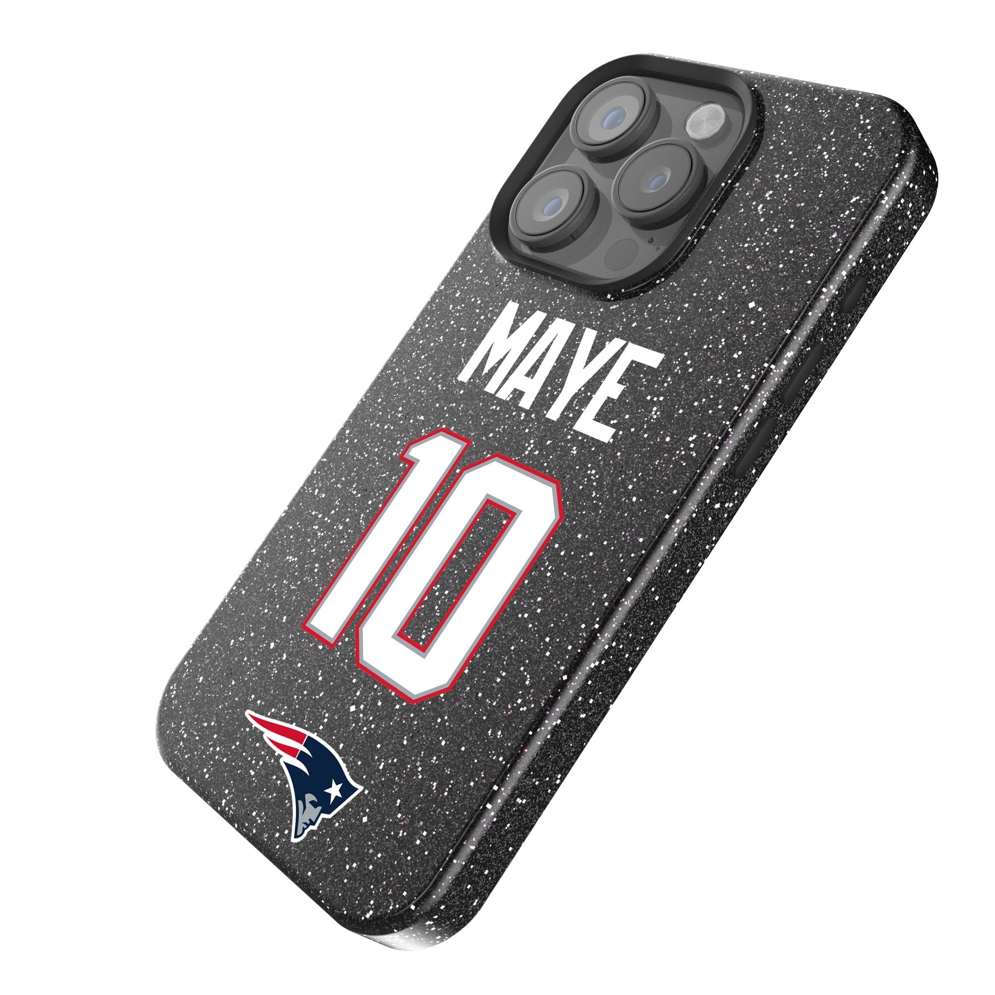 Drake Maye New England Patriots 10 Ready Bling Phone Case - Sports Gifts, Sports Memorabilia, Sports Collectibles, Fan Shop