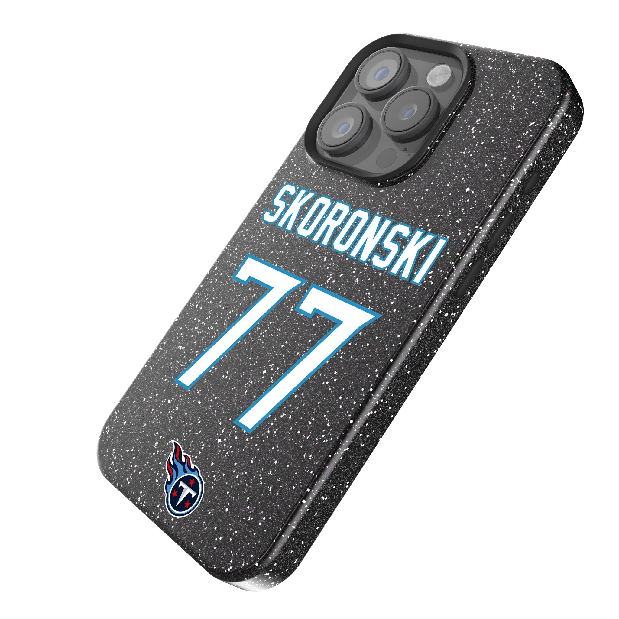 Peter Skoronski Tennessee Titans 77 Ready Bling Phone Case - Sports Gifts, Sports Memorabilia, Sports Collectibles, Fan Shop