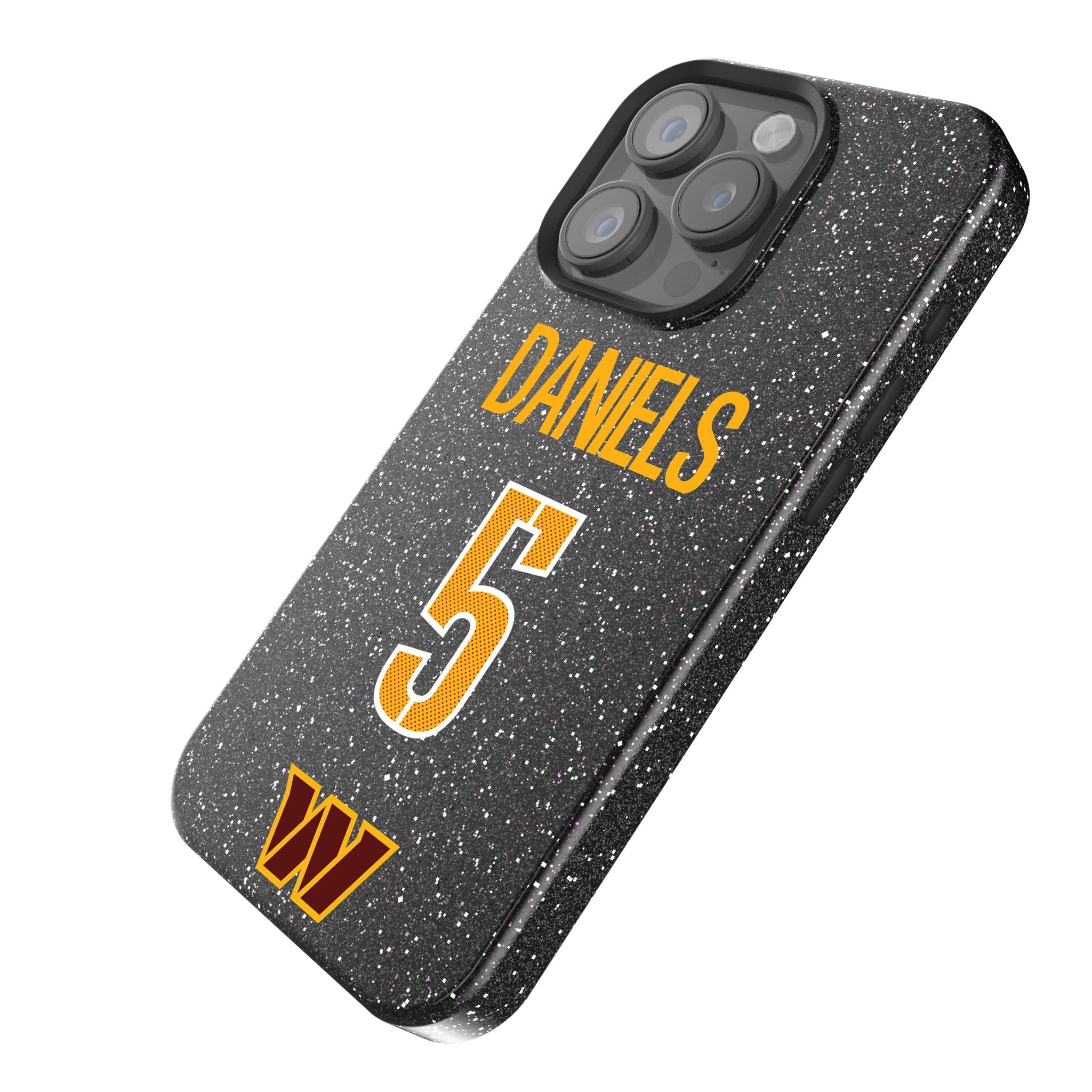 Jayden Daniels Washington Commanders 5 Ready Bling Phone Case - Sports Gifts, Sports Memorabilia, Sports Collectibles, Fan Shop
