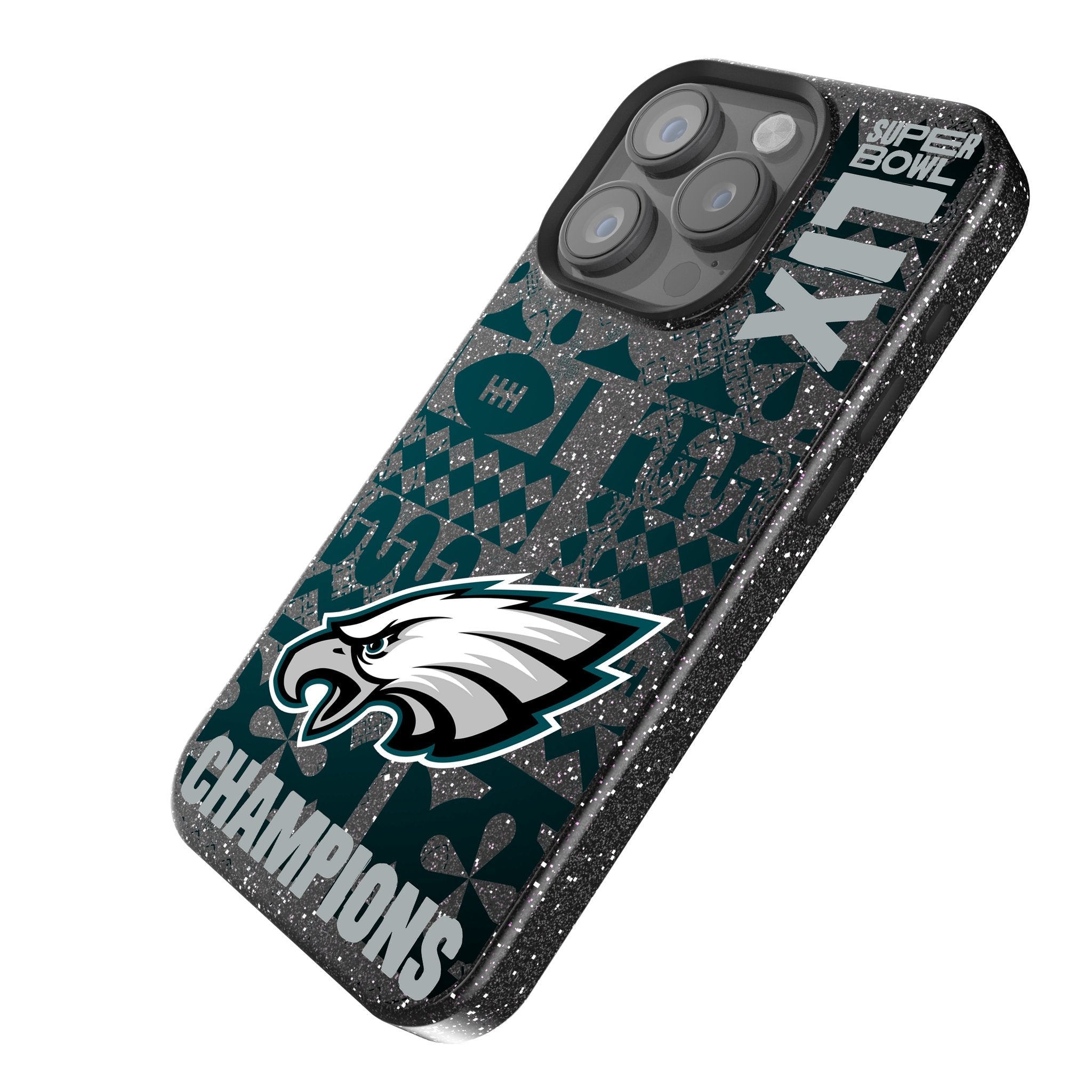 Philadelphia Eagles 2025 Super Bowl Bling Phone Case for Apple iPhone - Sports Gifts, Sports Memorabilia, Sports Collectibles, Fan Shop