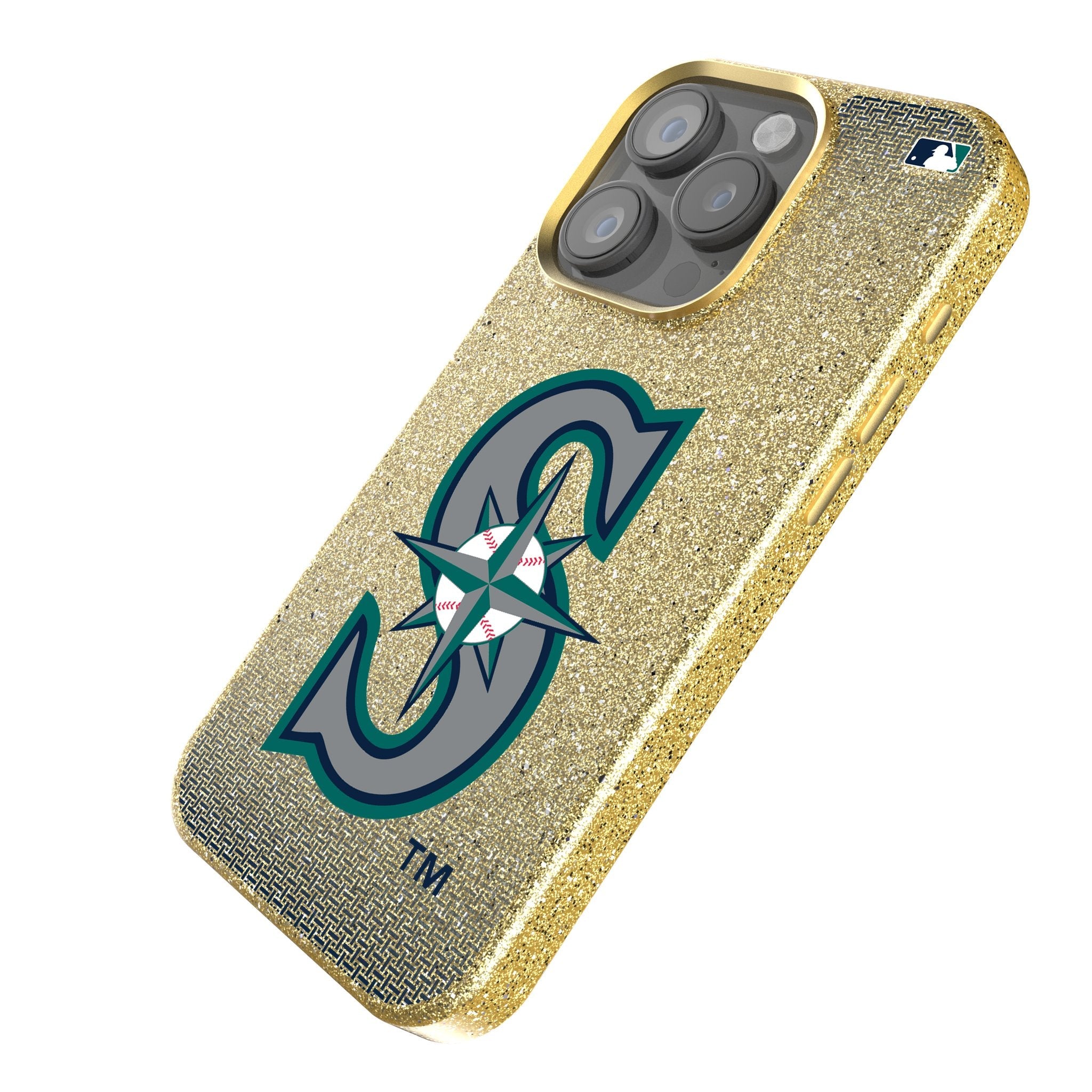 Seattle Mariners Linen Bling Phone Case for Apple iPhone - Sports Gifts, Sports Memorabilia, Sports Collectibles, Fan Shop