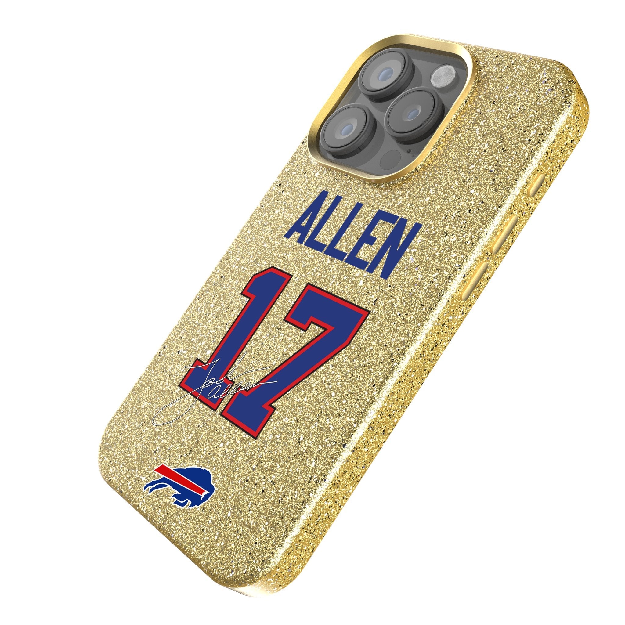 Josh Allen Buffalo Bills 17 Ready Bling Phone Case - Sports Gifts, Sports Memorabilia, Sports Collectibles, Fan Shop