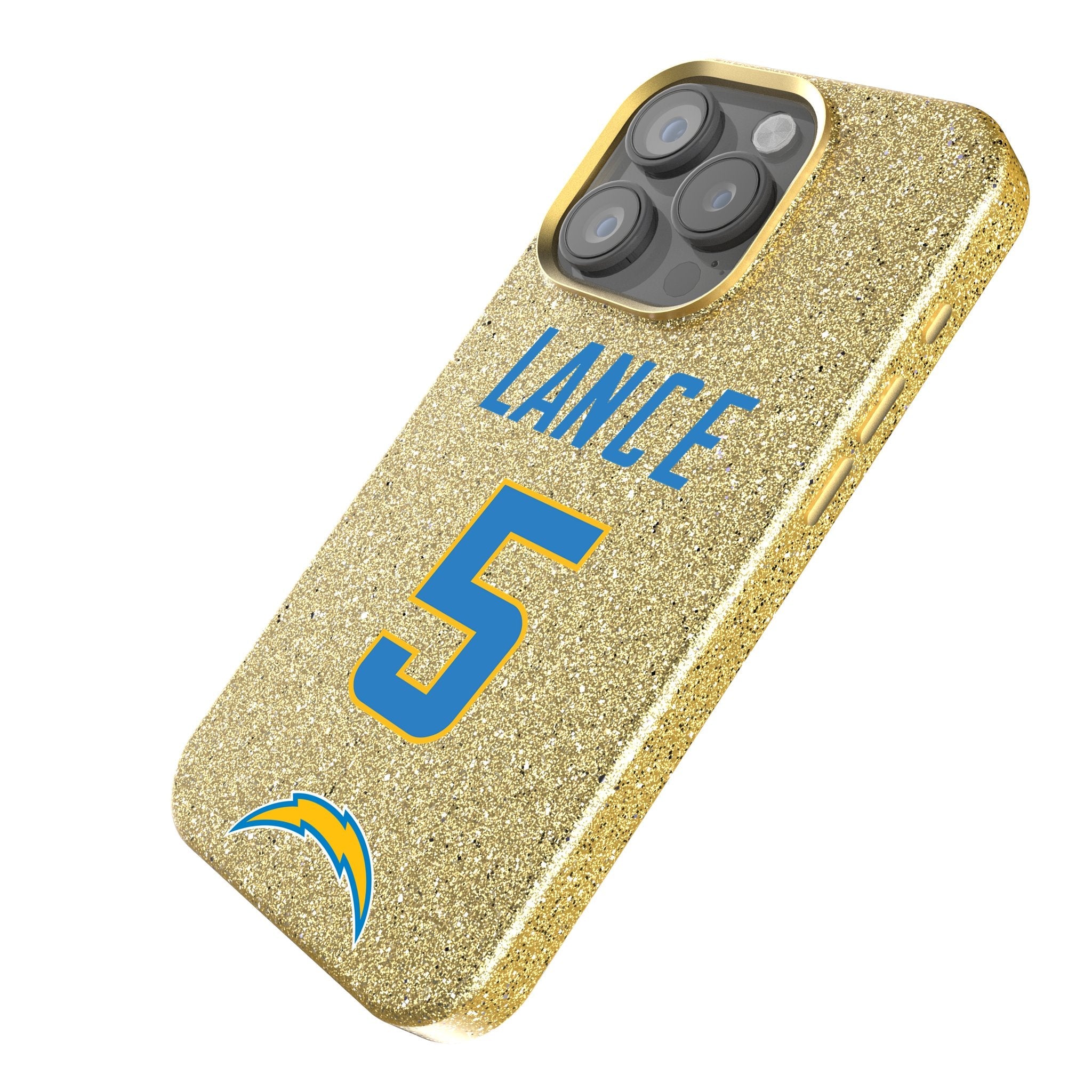 Trey Lance Los Angeles Chargers 5 Game Tactic Bling Phone Case for Apple iPhone - Sports Gifts, Sports Memorabilia, Sports Collectibles, Fan Shop