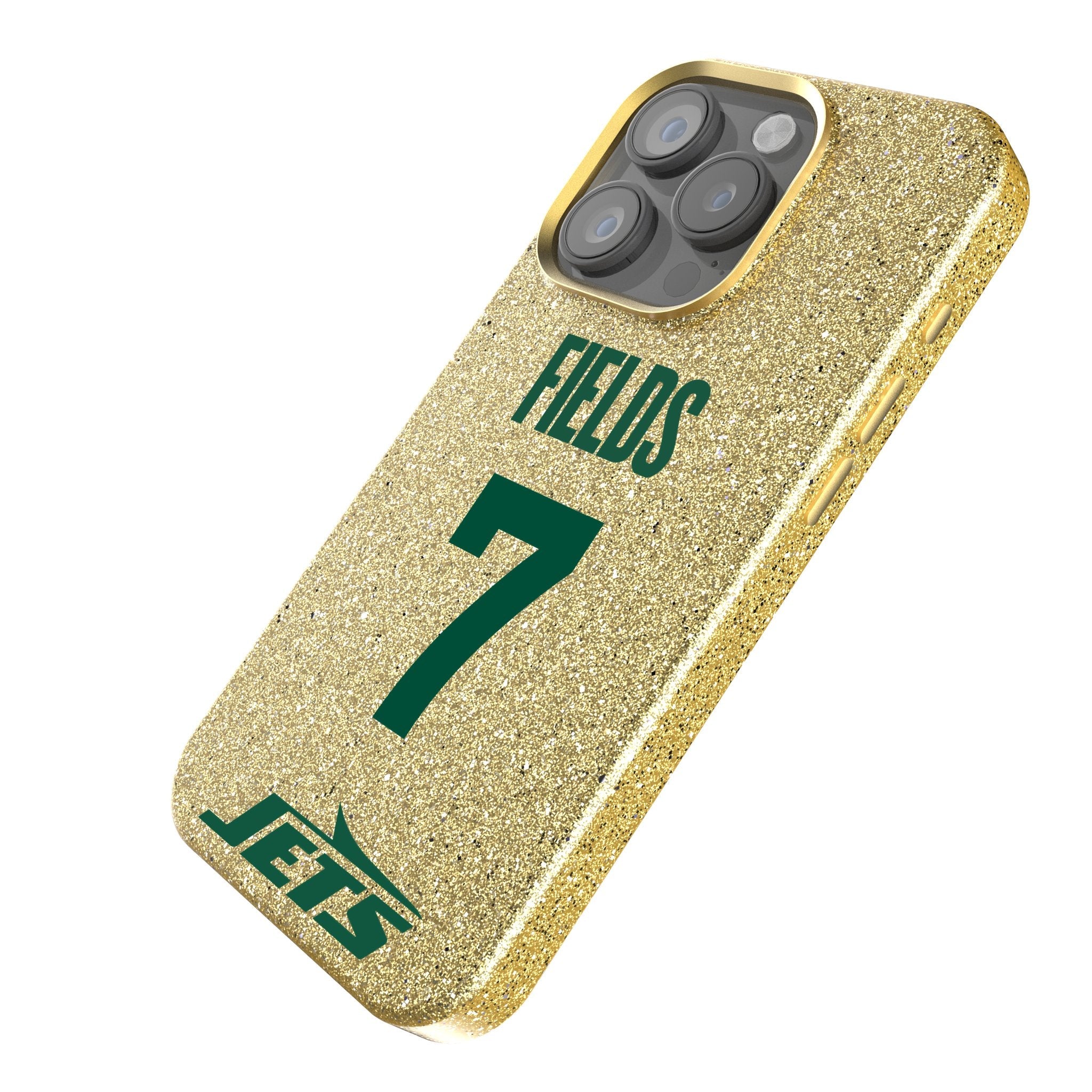 Justin Fields New York Jets 7 Game Tactic Bling Phone Case for Apple iPhone - Sports Gifts, Sports Memorabilia, Sports Collectibles, Fan Shop