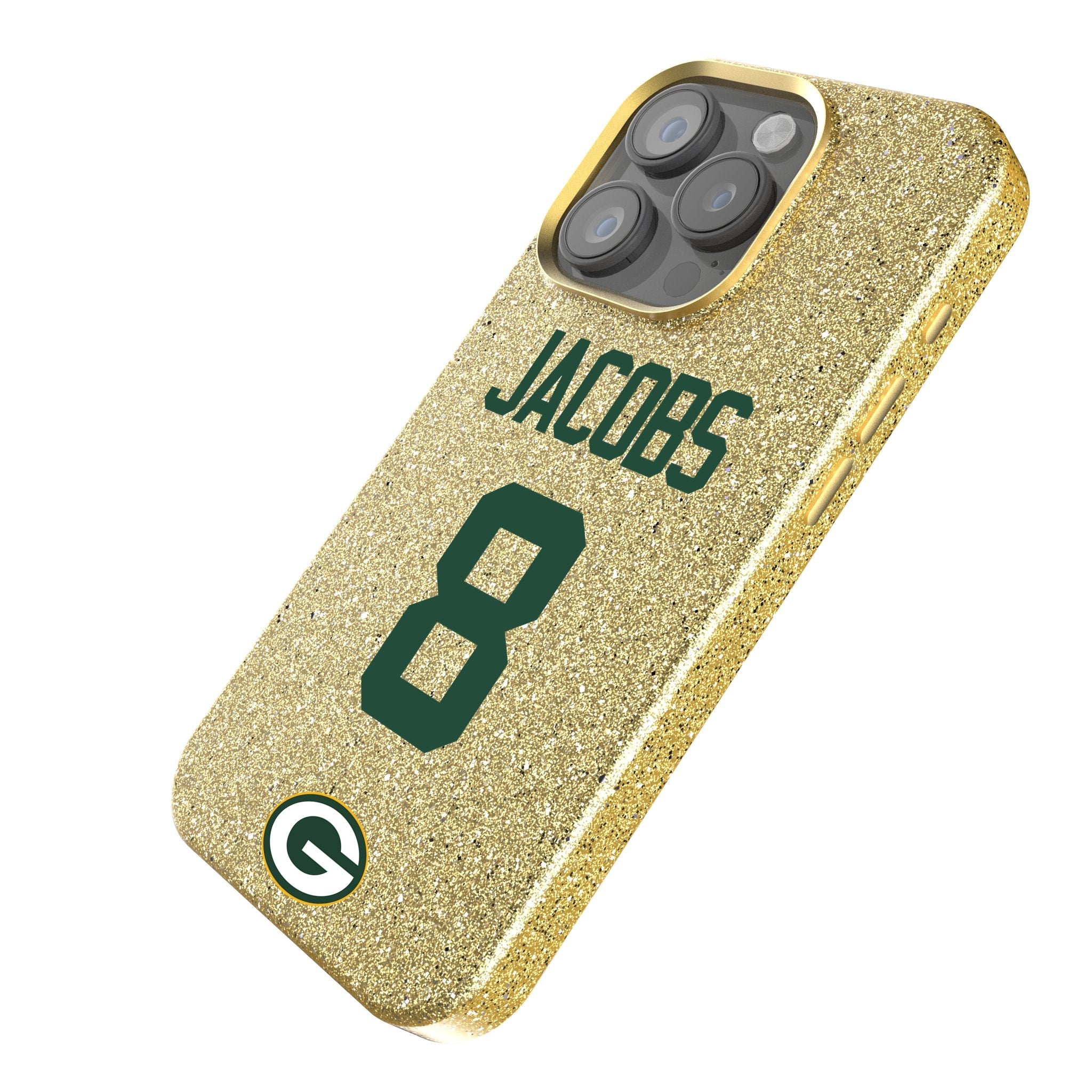 Josh Jacobs Green Bay Packers 8 Ready Bling Phone Case - Sports Gifts, Sports Memorabilia, Sports Collectibles, Fan Shop