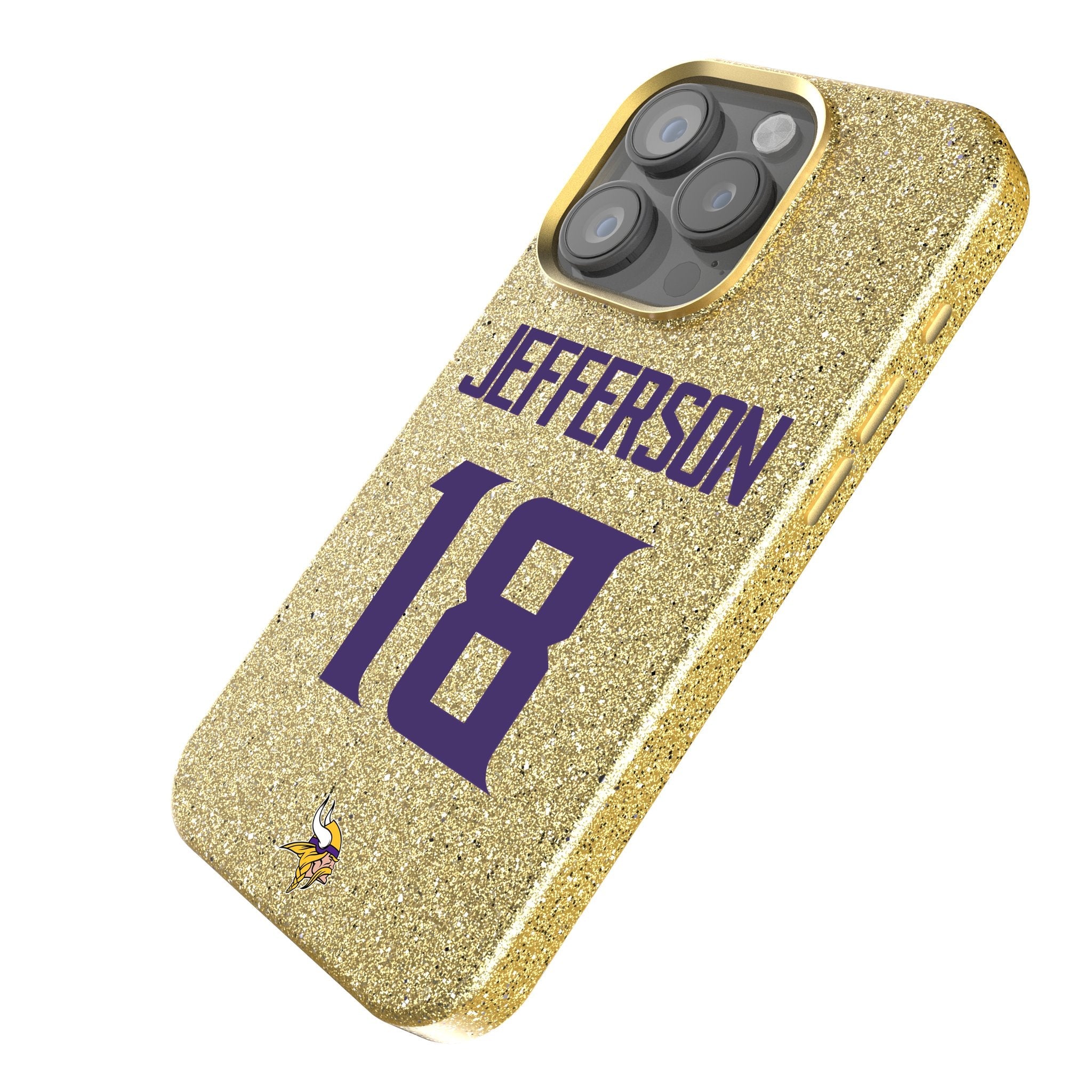 Justin Jefferson Minnesota Vikings 18 Ready Bling Phone Case - Sports Gifts, Sports Memorabilia, Sports Collectibles, Fan Shop