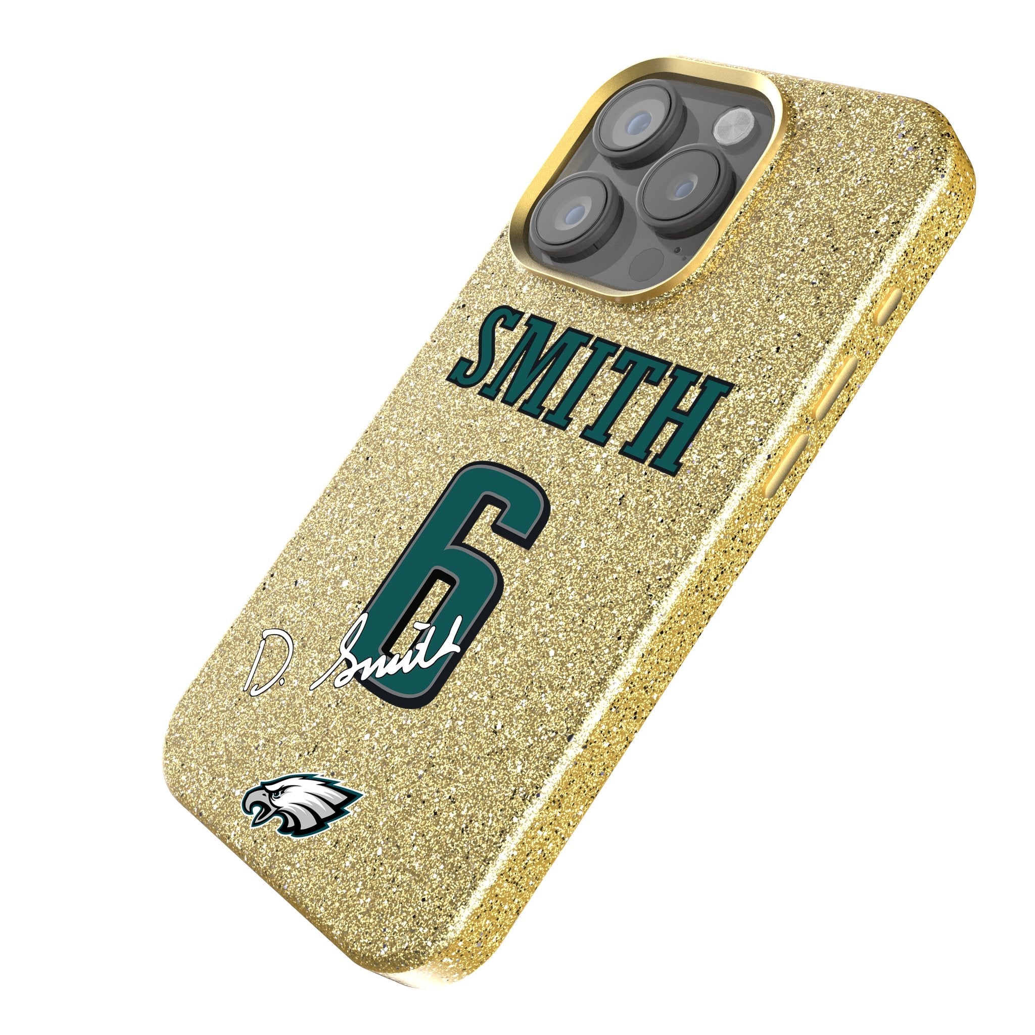 DeVonta Smith Philadelphia Eagles 6 Ready Bling Phone Case - Sports Gifts, Sports Memorabilia, Sports Collectibles, Fan Shop