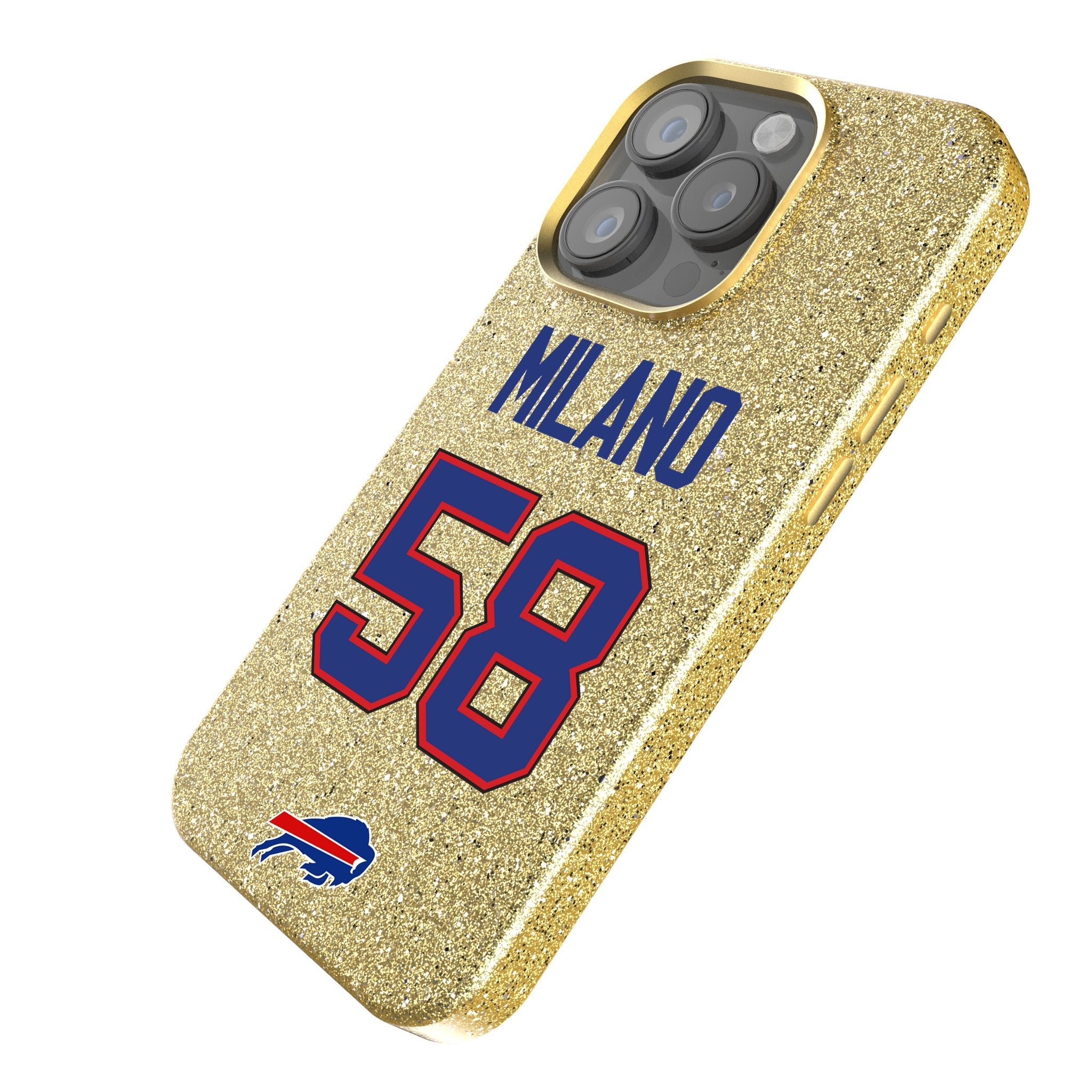 Matt Milano Buffalo Bills 58 Ready Bling Phone Case - Sports Gifts, Sports Memorabilia, Sports Collectibles, Fan Shop